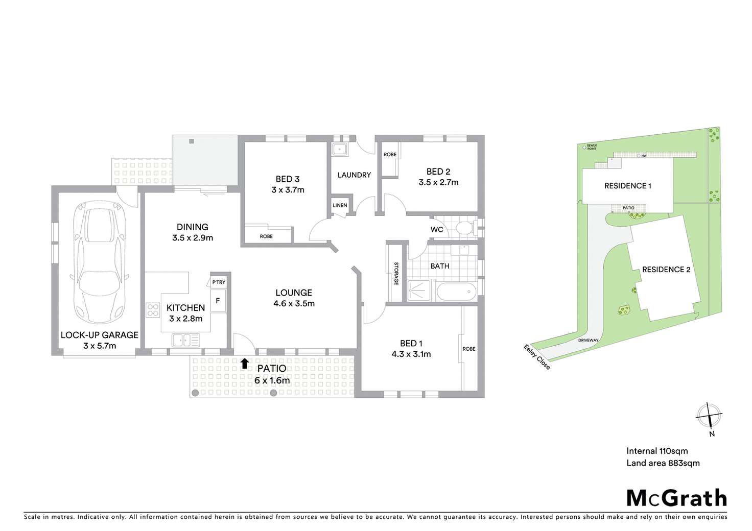 Floorplan of Homely house listing, 1 & 2/21 Eeley Close, Coffs Harbour NSW 2450