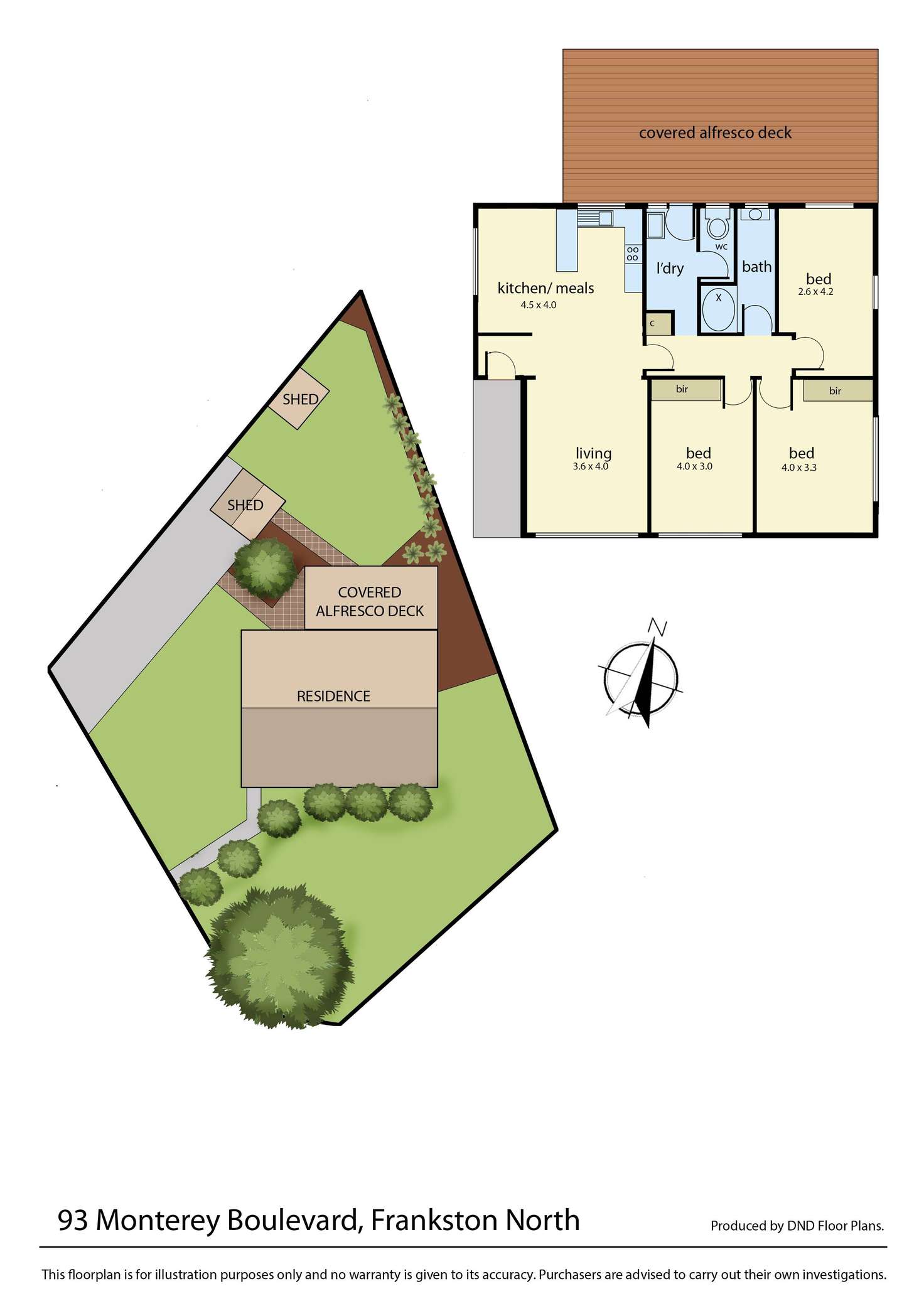 Floorplan of Homely house listing, 93 Monterey Boulevard, Frankston North VIC 3200