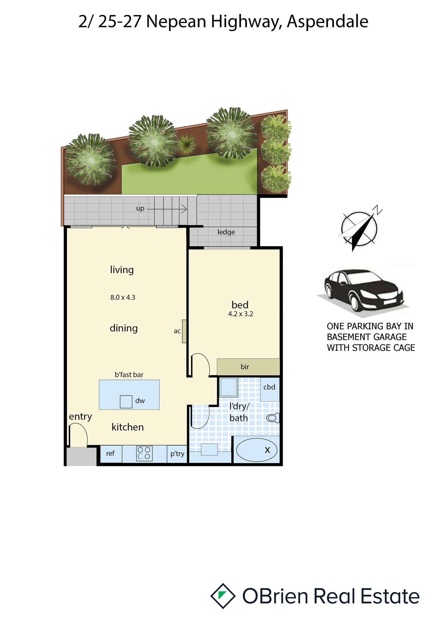 Floorplan of Homely apartment listing, 2/25 Nepean Highway, Aspendale VIC 3195