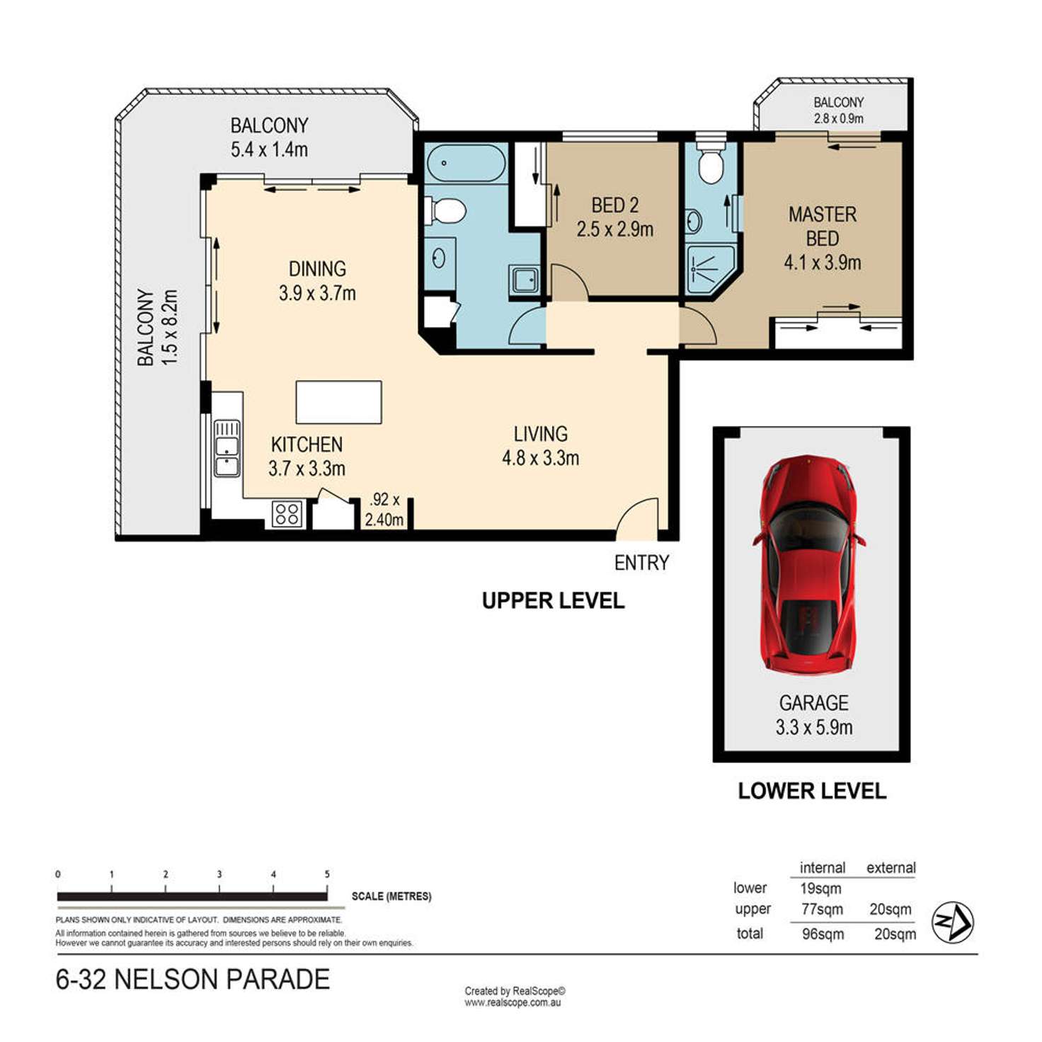 Floorplan of Homely unit listing, 6/32 Nelson Parade, Indooroopilly QLD 4068