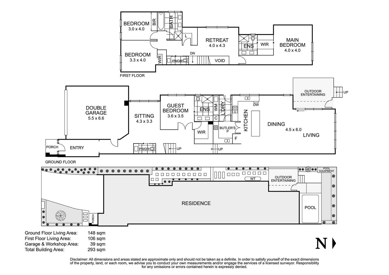 Floorplan of Homely townhouse listing, 41 Warringal Street, Bulleen VIC 3105