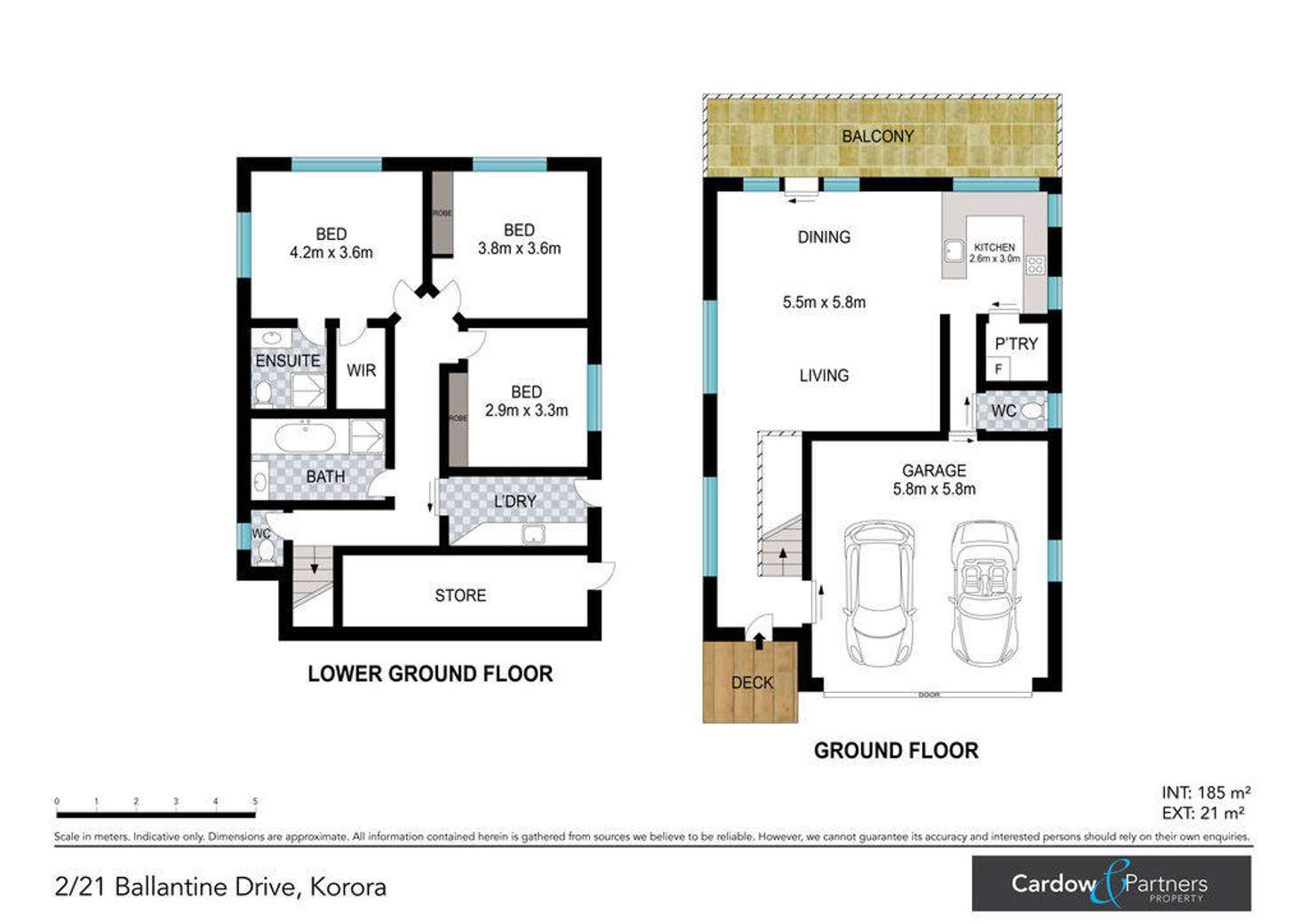 Floorplan of Homely house listing, 2/21 Ballantine Drive, Korora NSW 2450