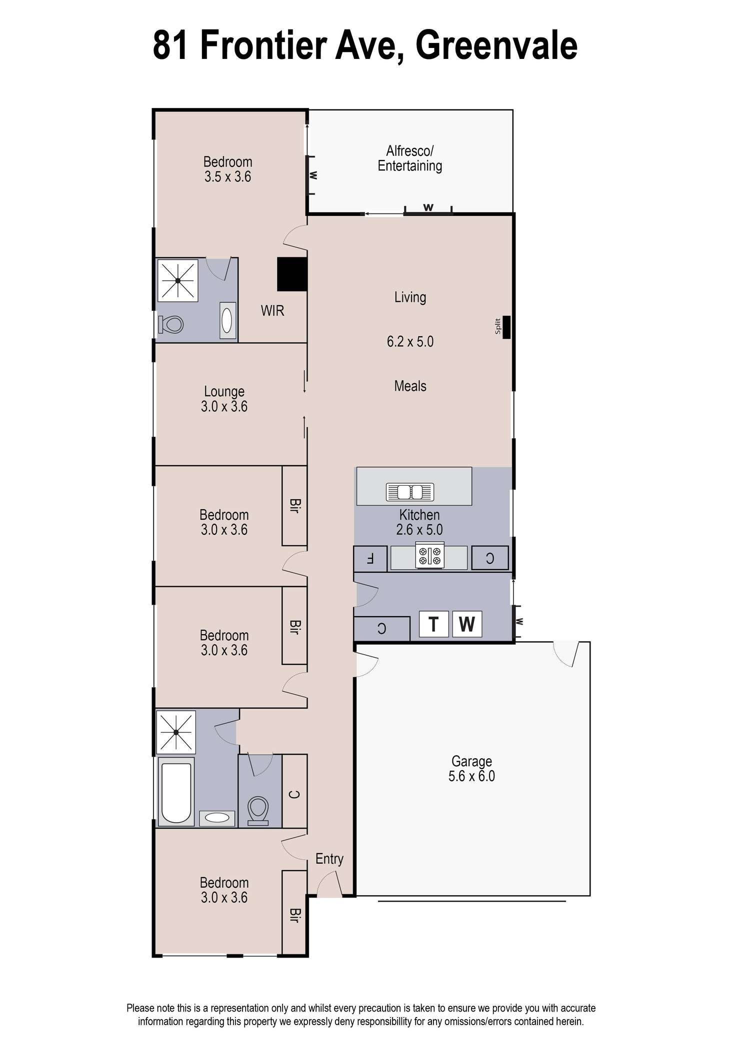 Floorplan of Homely house listing, 81 Frontier Avenue, Greenvale VIC 3059