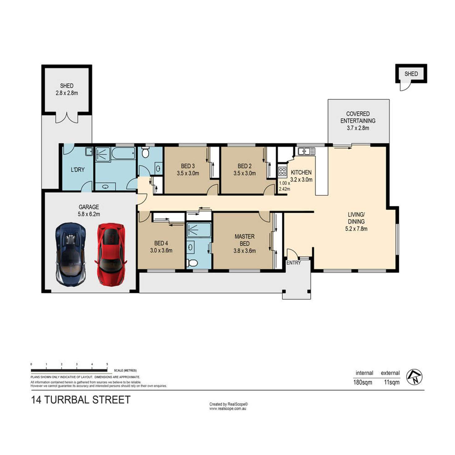 Floorplan of Homely house listing, 14 Turrbal Street, Bellbowrie QLD 4070