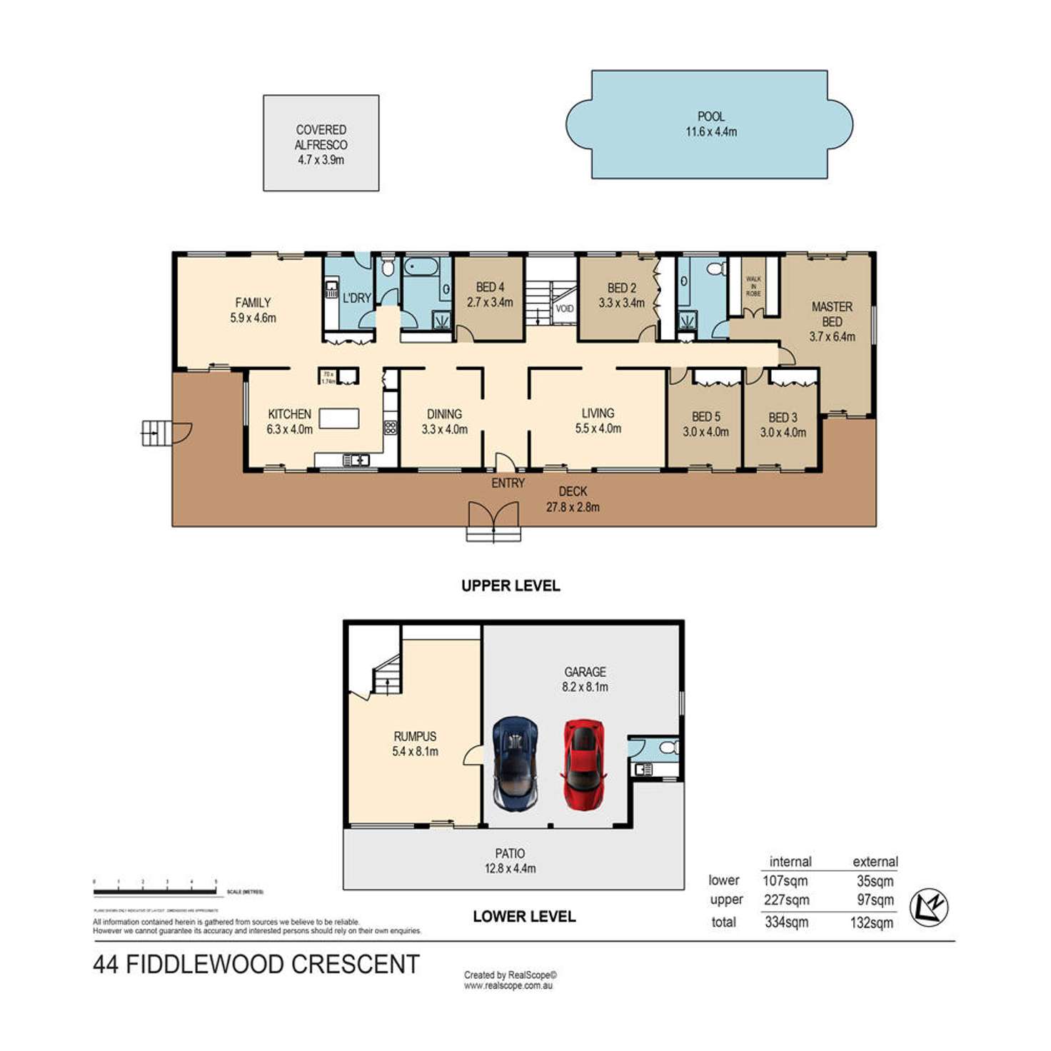 Floorplan of Homely house listing, 44 Fiddlewood Crescent, Bellbowrie QLD 4070