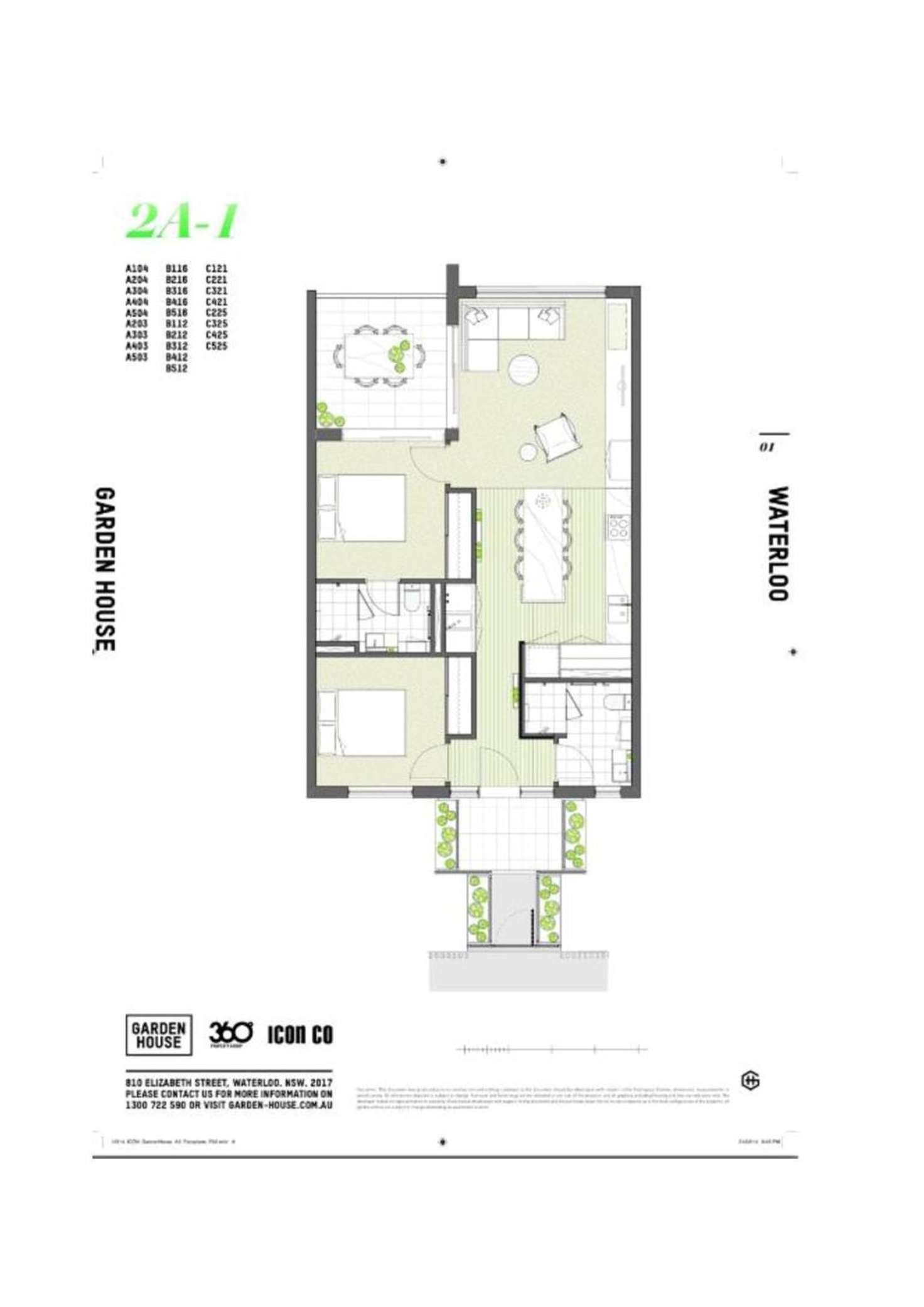 Floorplan of Homely apartment listing, B512/810 Elizabeth Street, Waterloo NSW 2017