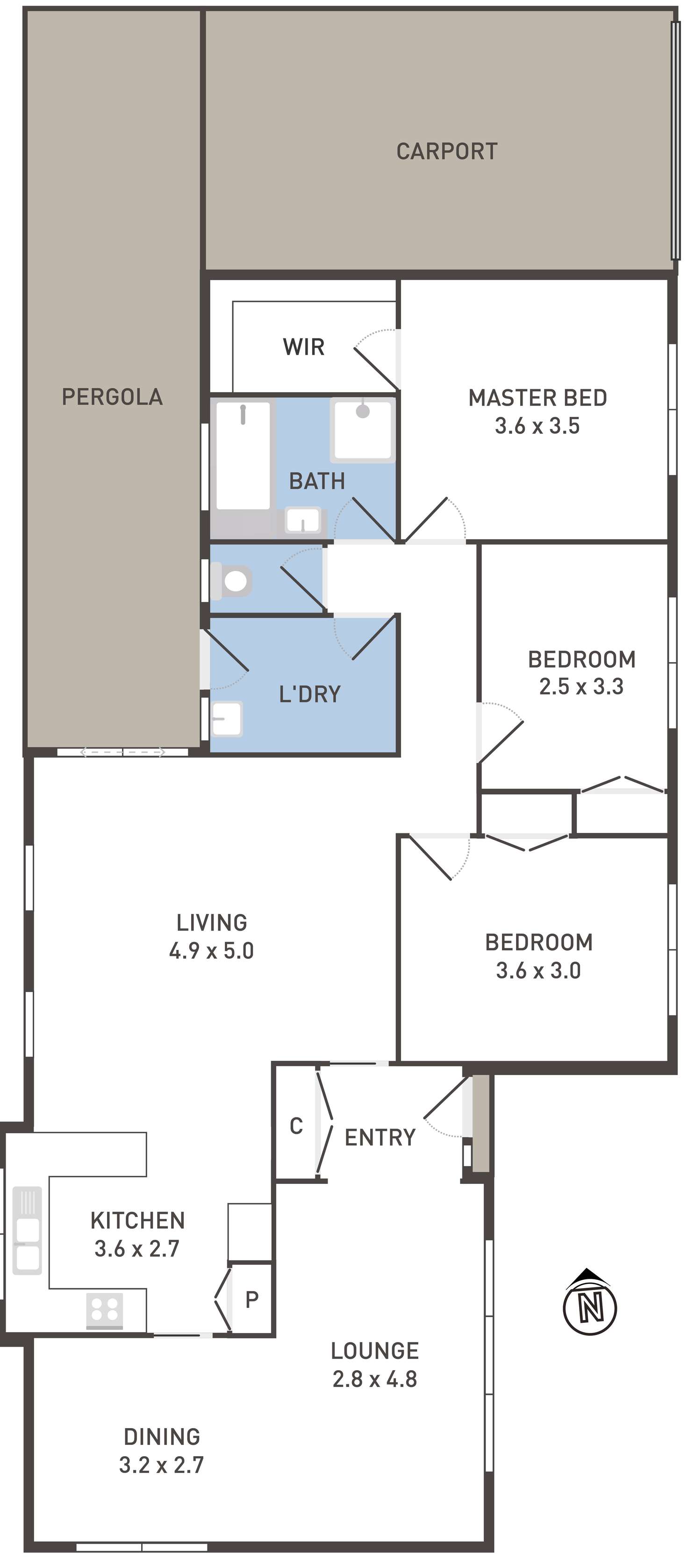Floorplan of Homely house listing, 2 McKellar Avenue, Hoppers Crossing VIC 3029