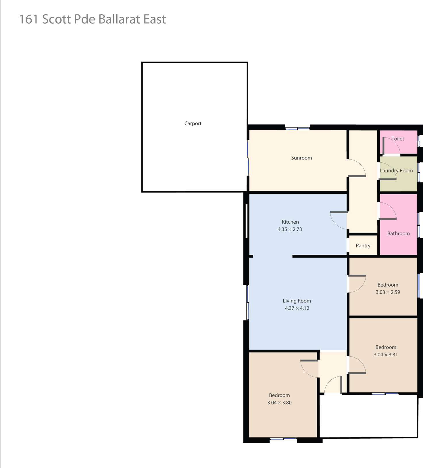 Floorplan of Homely house listing, 161 Scott Parade, Ballarat East VIC 3350