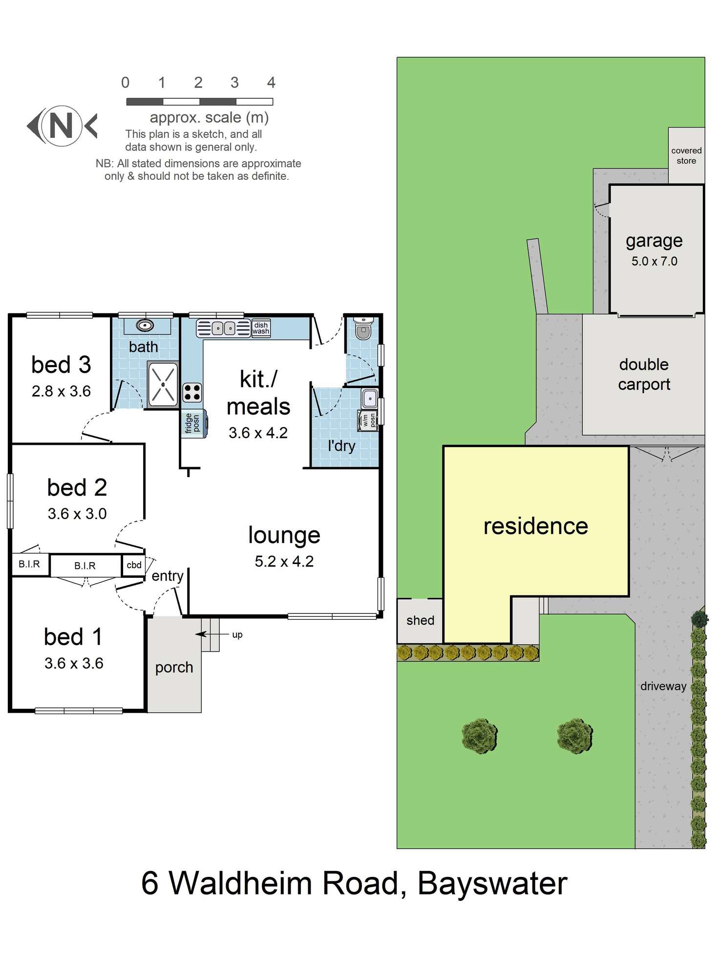 Floorplan of Homely house listing, 6 Waldheim Road, Bayswater VIC 3153