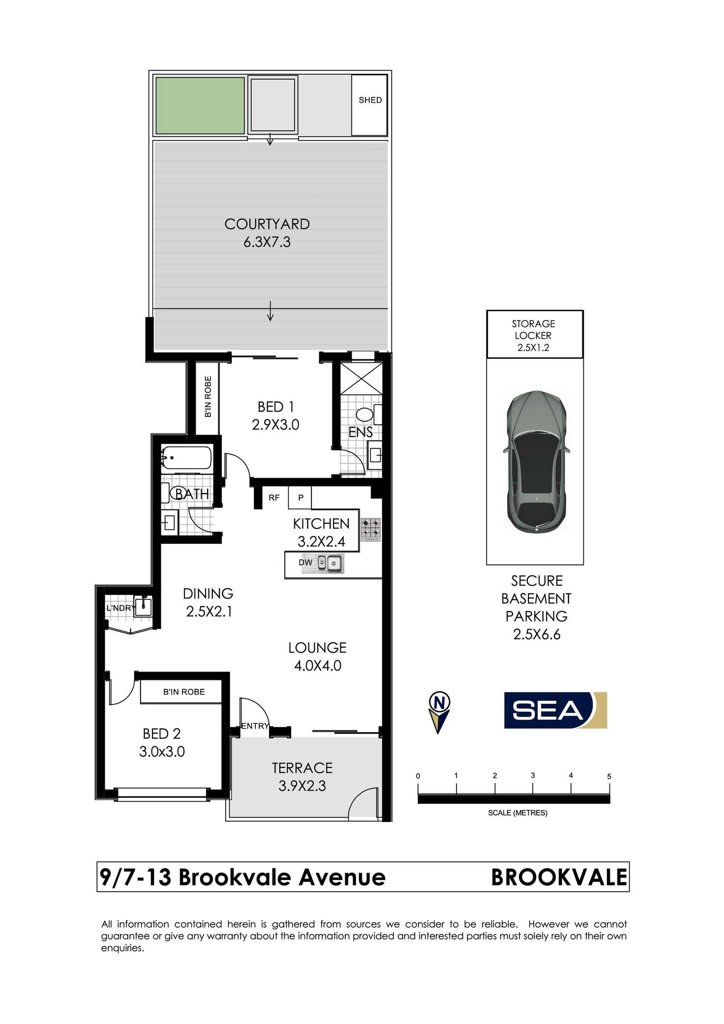 Floorplan of Homely unit listing, 9/7-13 Brookvale Avenue, Brookvale NSW 2100