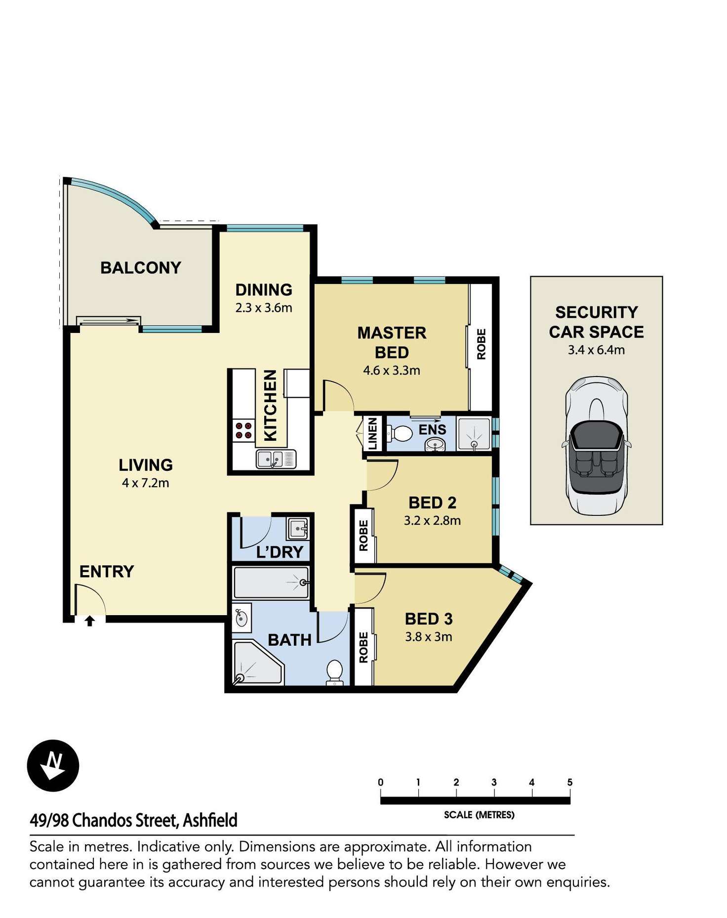 Floorplan of Homely unit listing, 49/98 Chandos Street, Ashfield NSW 2131