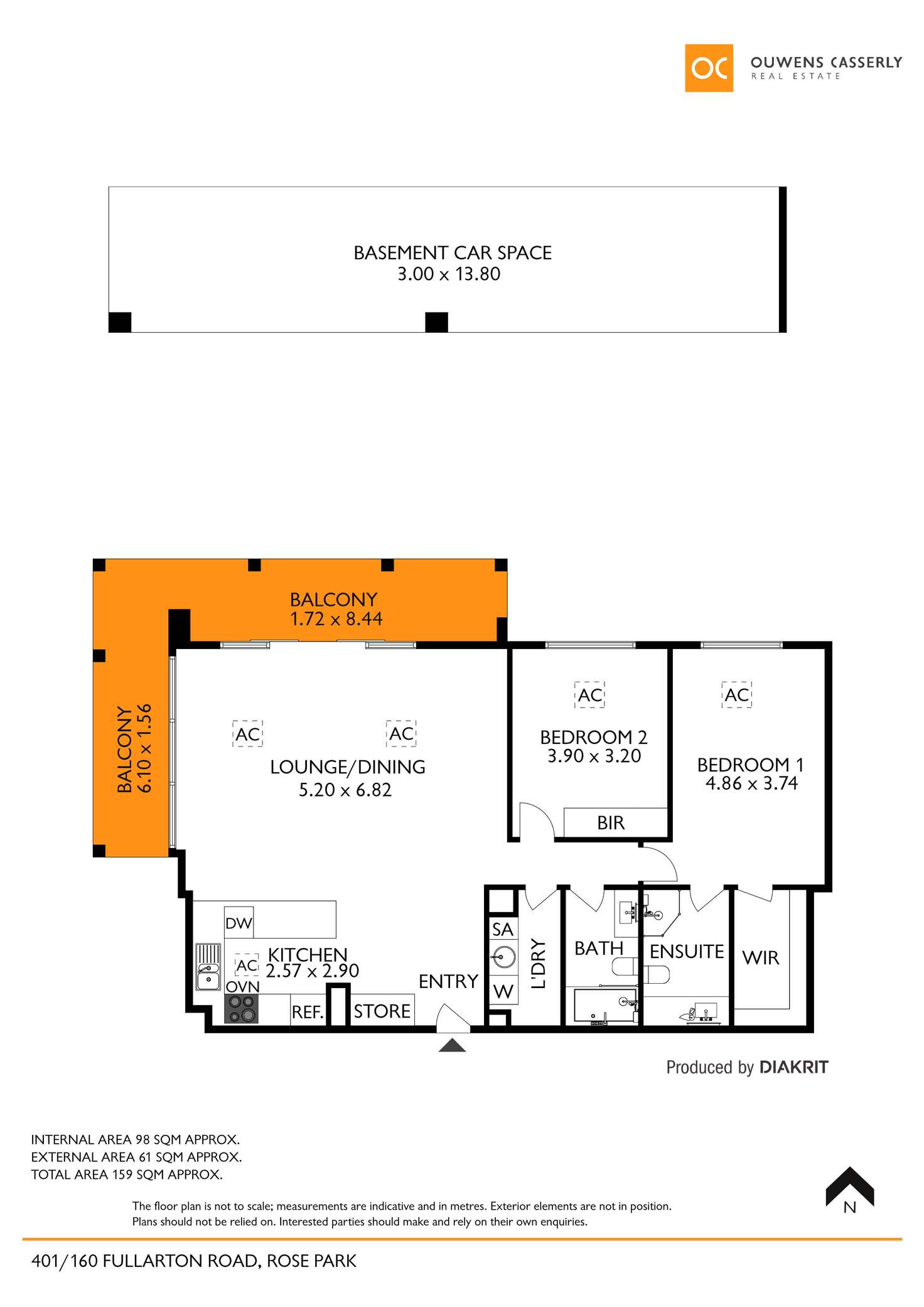 Floorplan of Homely apartment listing, 401/160 Fullarton Road, Rose Park SA 5067