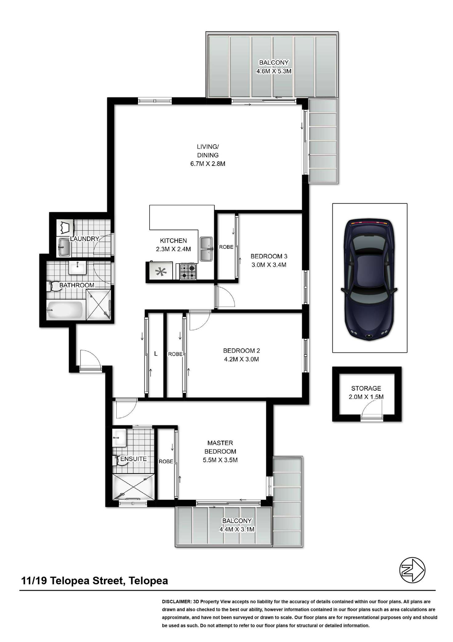 Floorplan of Homely apartment listing, 11/19 Telopea Street, Telopea NSW 2117