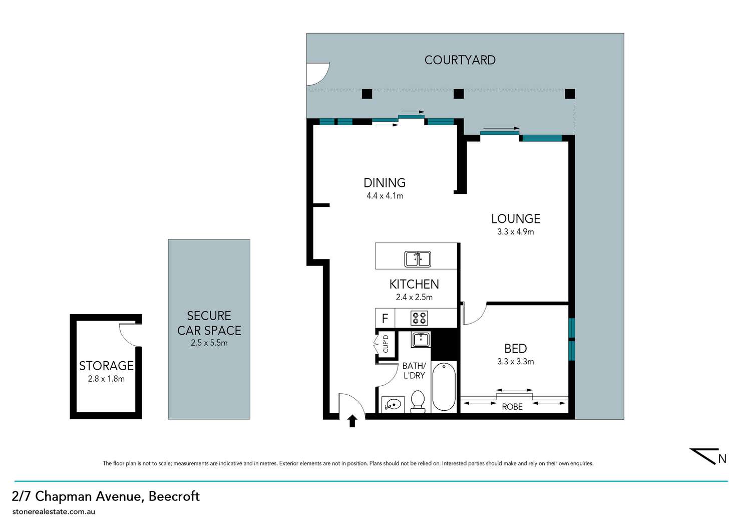 Floorplan of Homely apartment listing, 2/7 Chapman Avenue, Beecroft NSW 2119