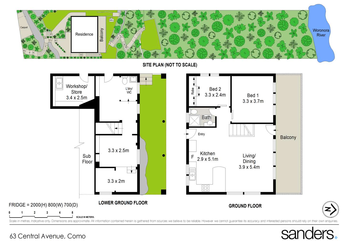 Floorplan of Homely house listing, 63 Central Avenue, Como NSW 2226