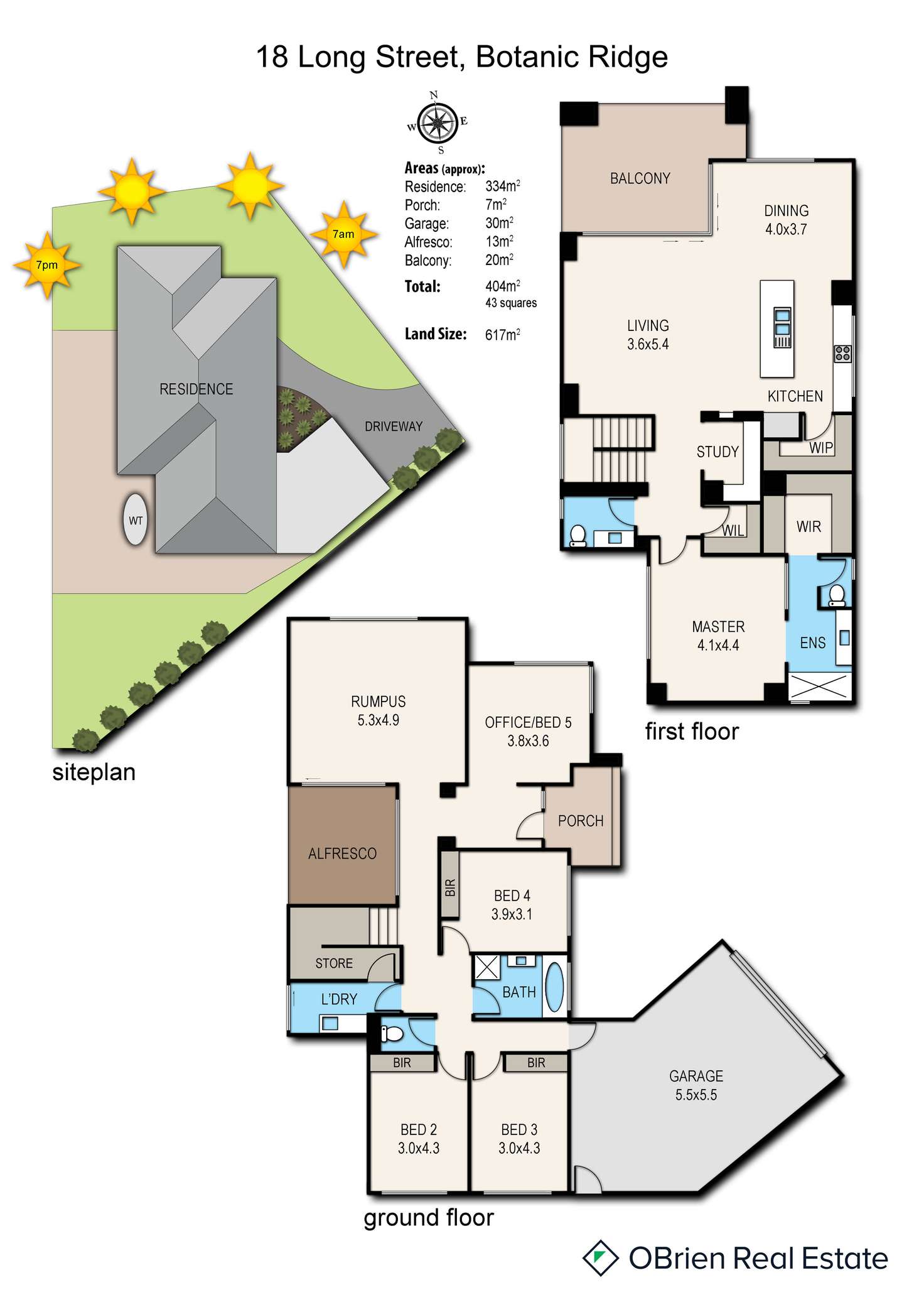 Floorplan of Homely house listing, 18 Long Street, Botanic Ridge VIC 3977