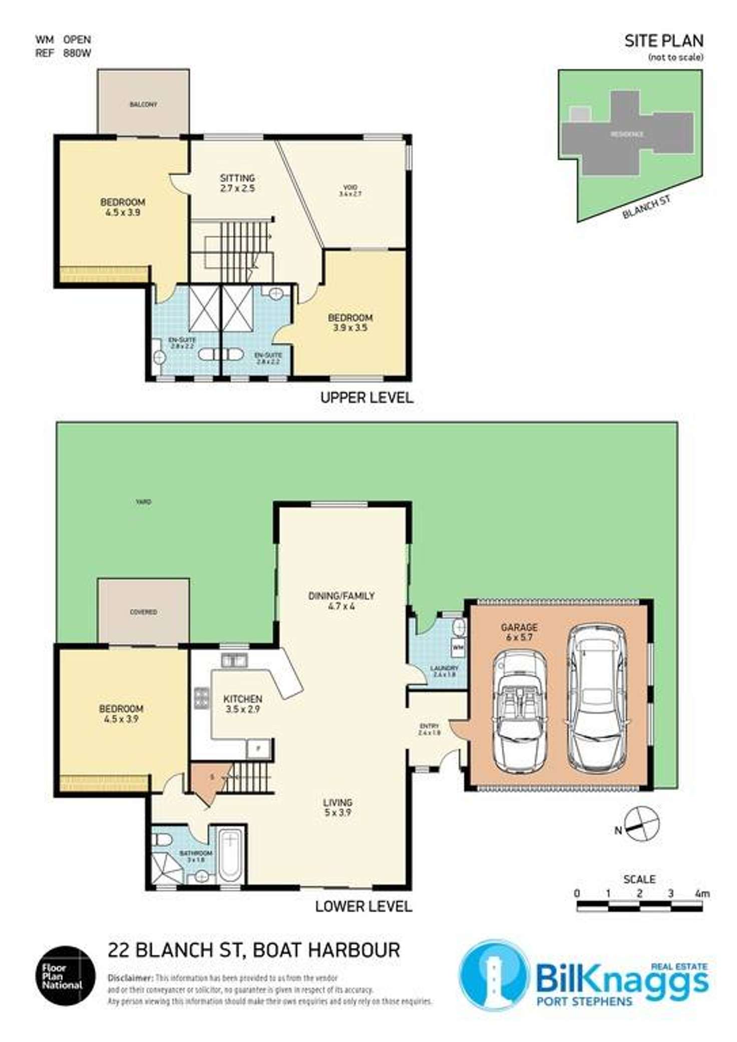 Floorplan of Homely semiDetached listing, 22 Blanch Street, Boat Harbour NSW 2316