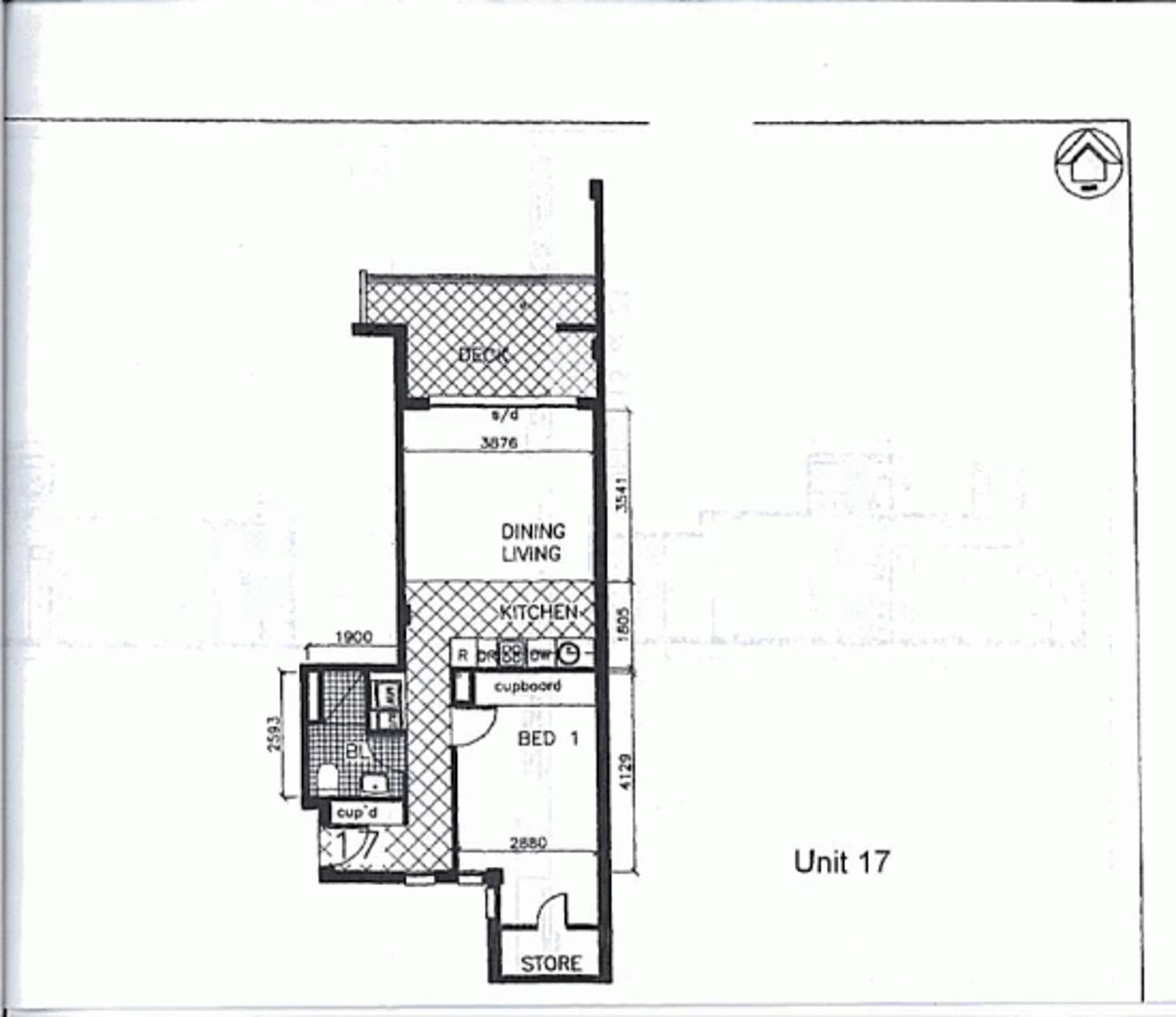 Floorplan of Homely apartment listing, 17/30 Albany Street, St Leonards NSW 2065