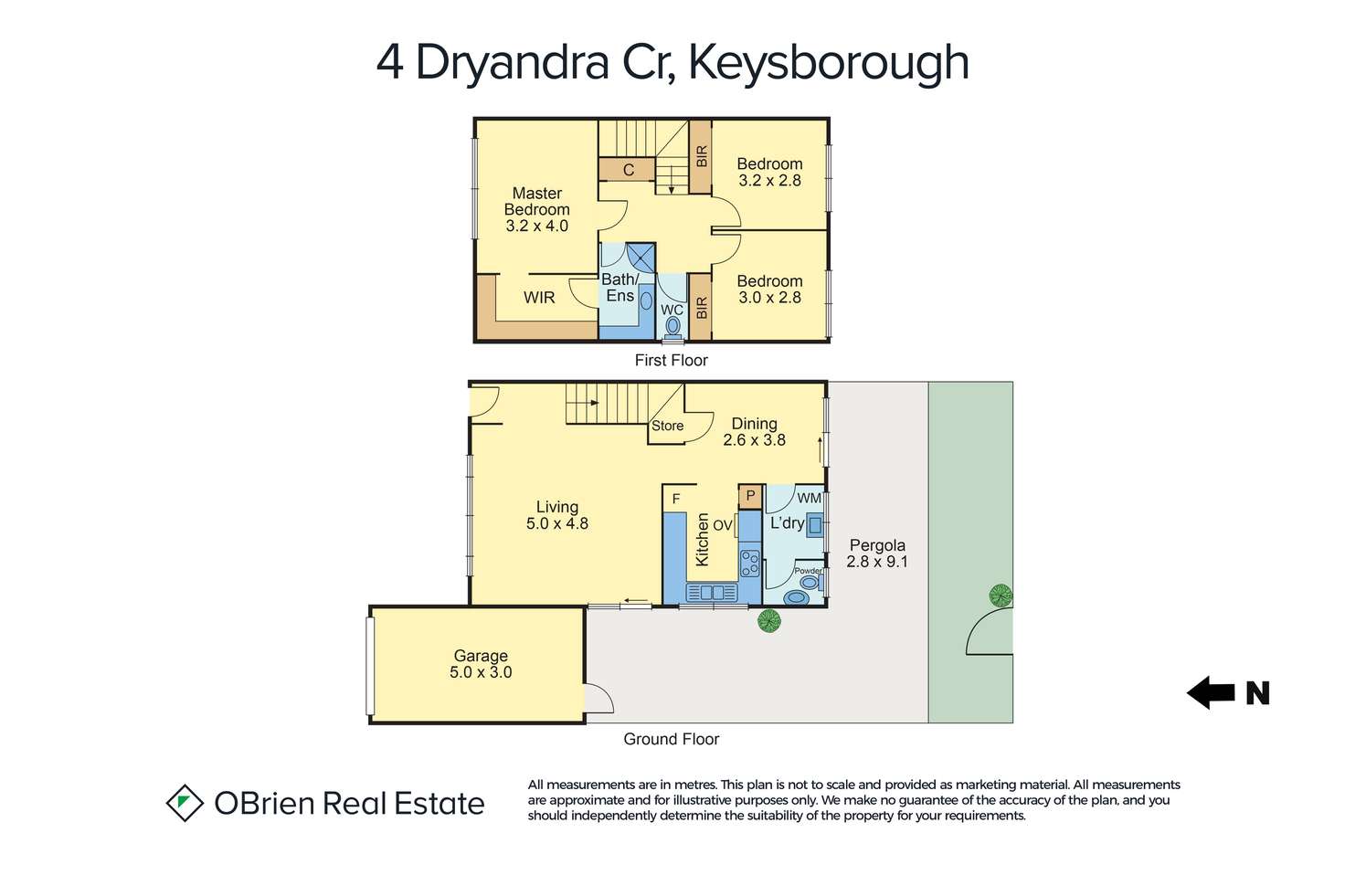 Floorplan of Homely unit listing, 4 Dryandra Crescent, Keysborough VIC 3173