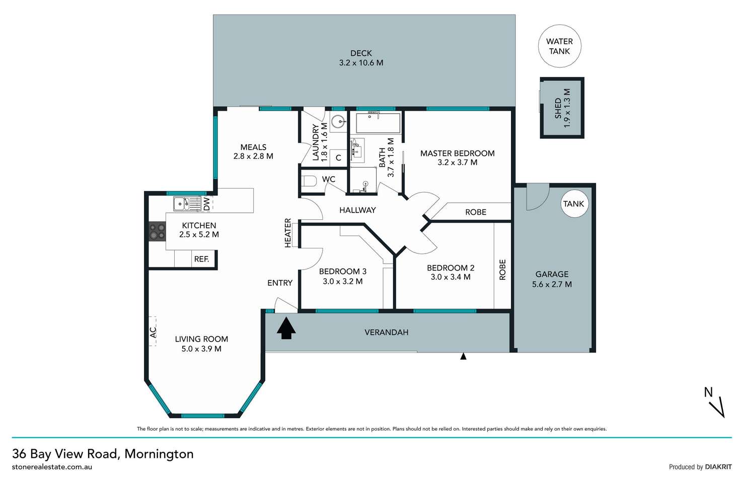 Floorplan of Homely house listing, 36 Bayview Road, Mornington VIC 3931