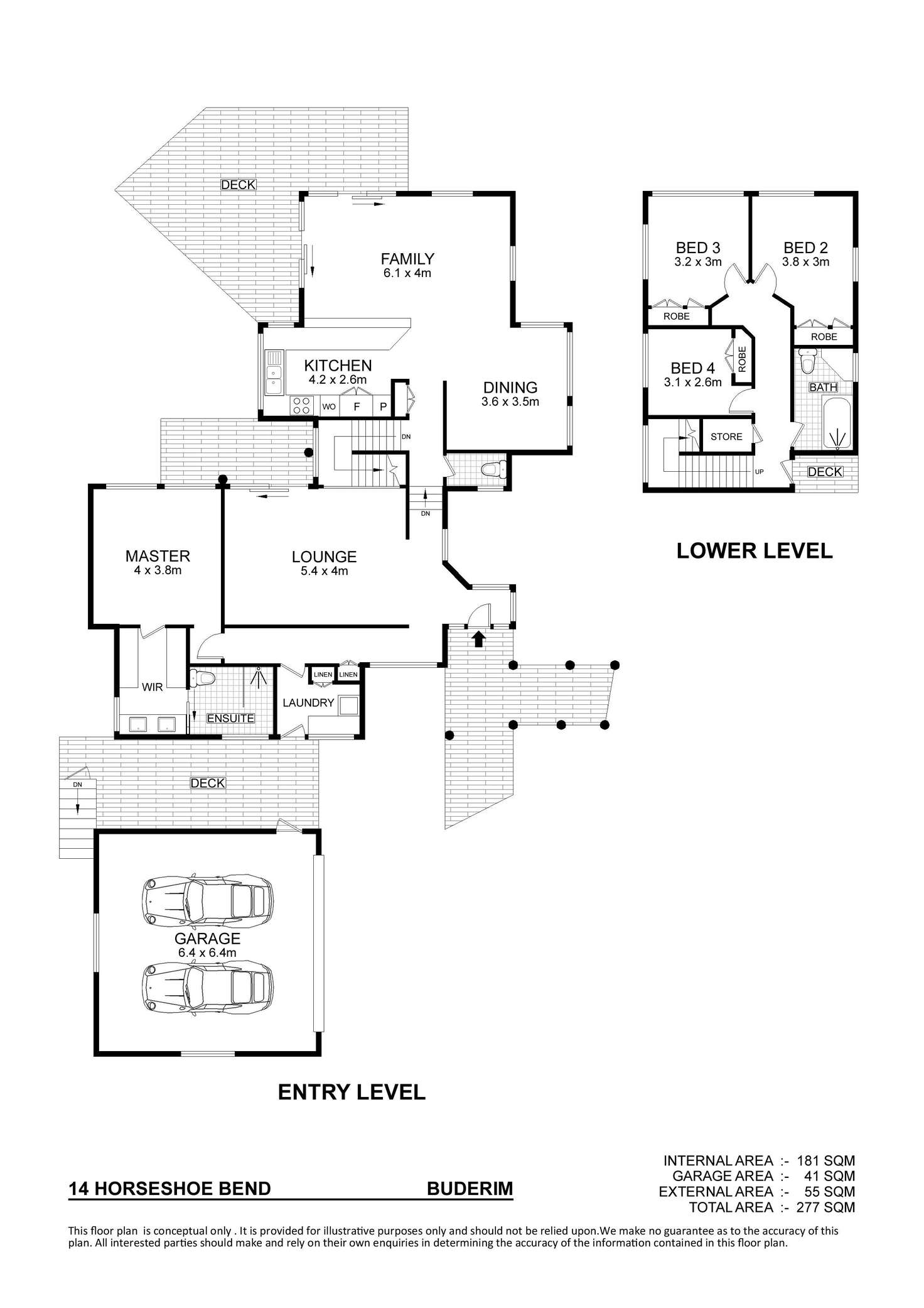 Floorplan of Homely house listing, 14 Horseshoe Bend, Buderim QLD 4556