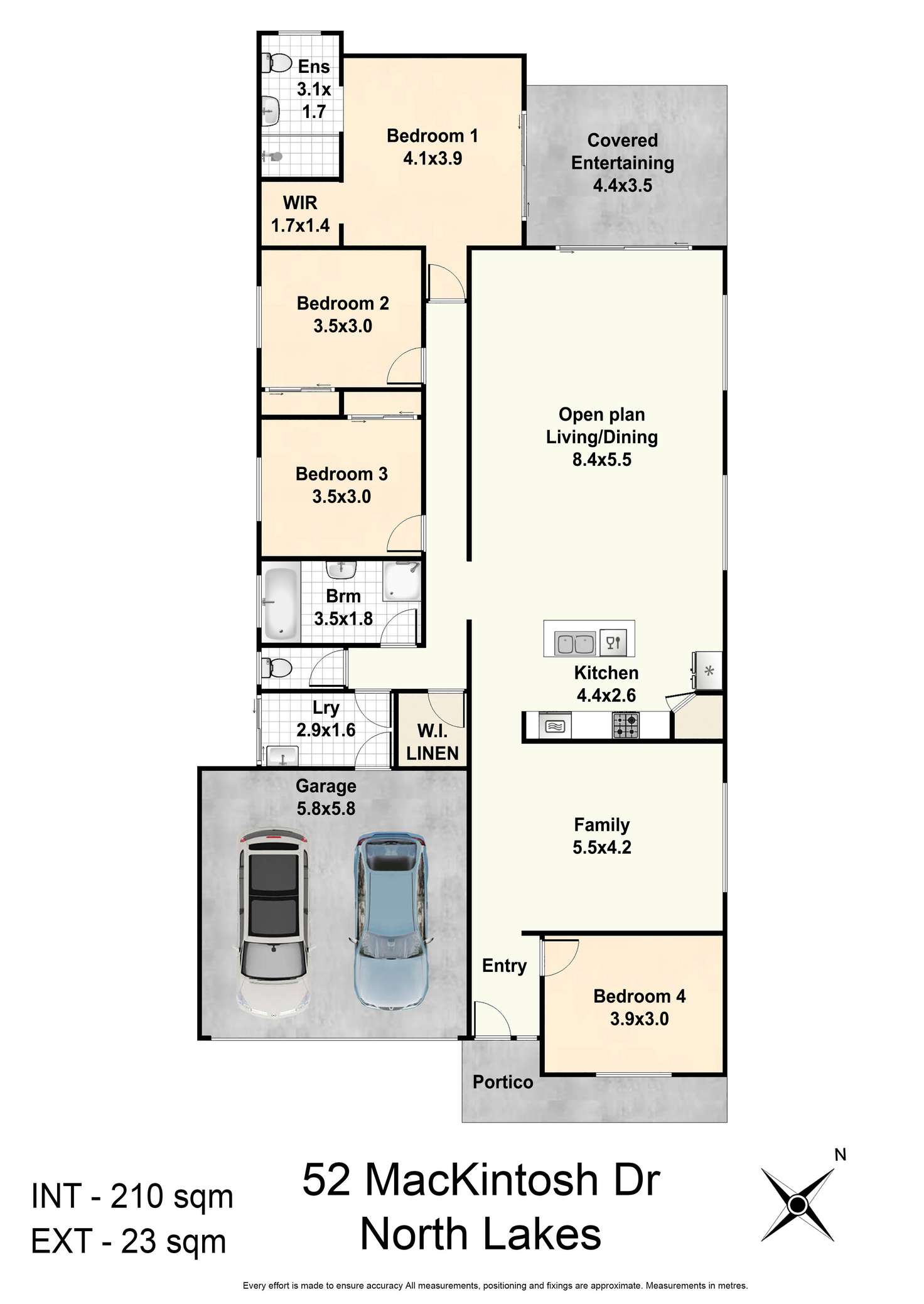 Floorplan of Homely house listing, 52 MacKintosh Drive, North Lakes QLD 4509