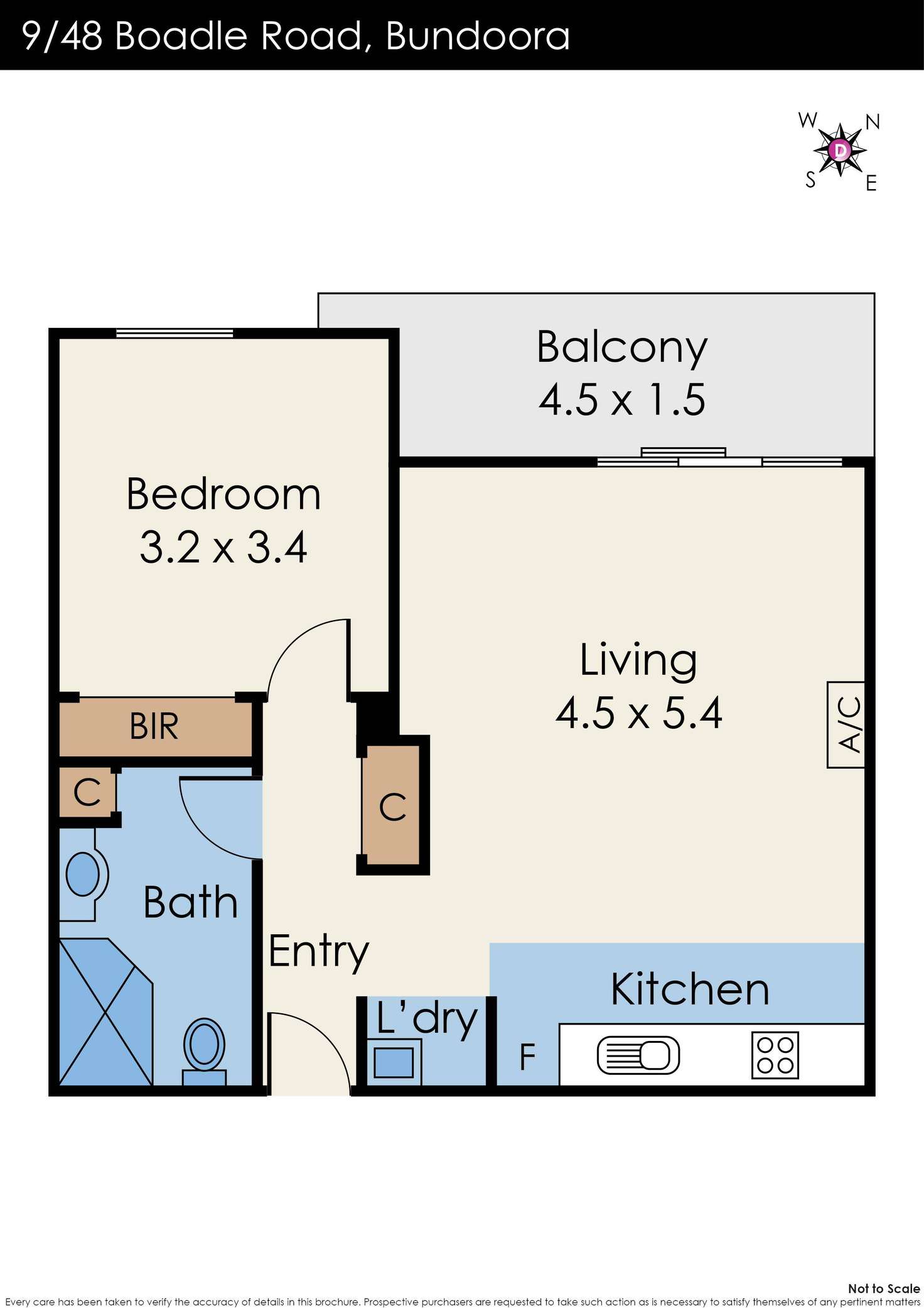 Floorplan of Homely apartment listing, 9/48 Boadle Road, Bundoora VIC 3083