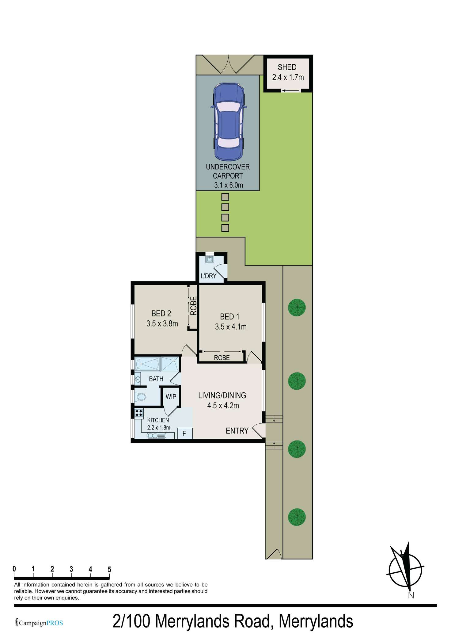 Floorplan of Homely house listing, 2/100 Merrylands Road, Merrylands NSW 2160