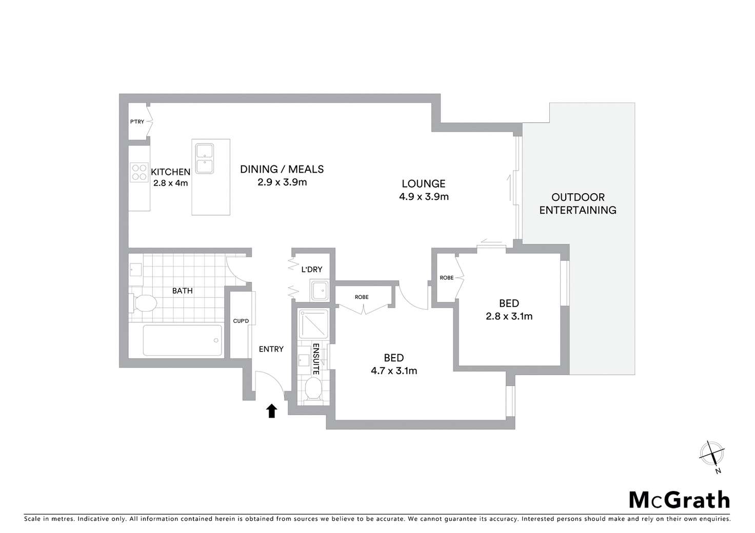 Floorplan of Homely apartment listing, 10/141-143 Yarra Street, Geelong VIC 3220