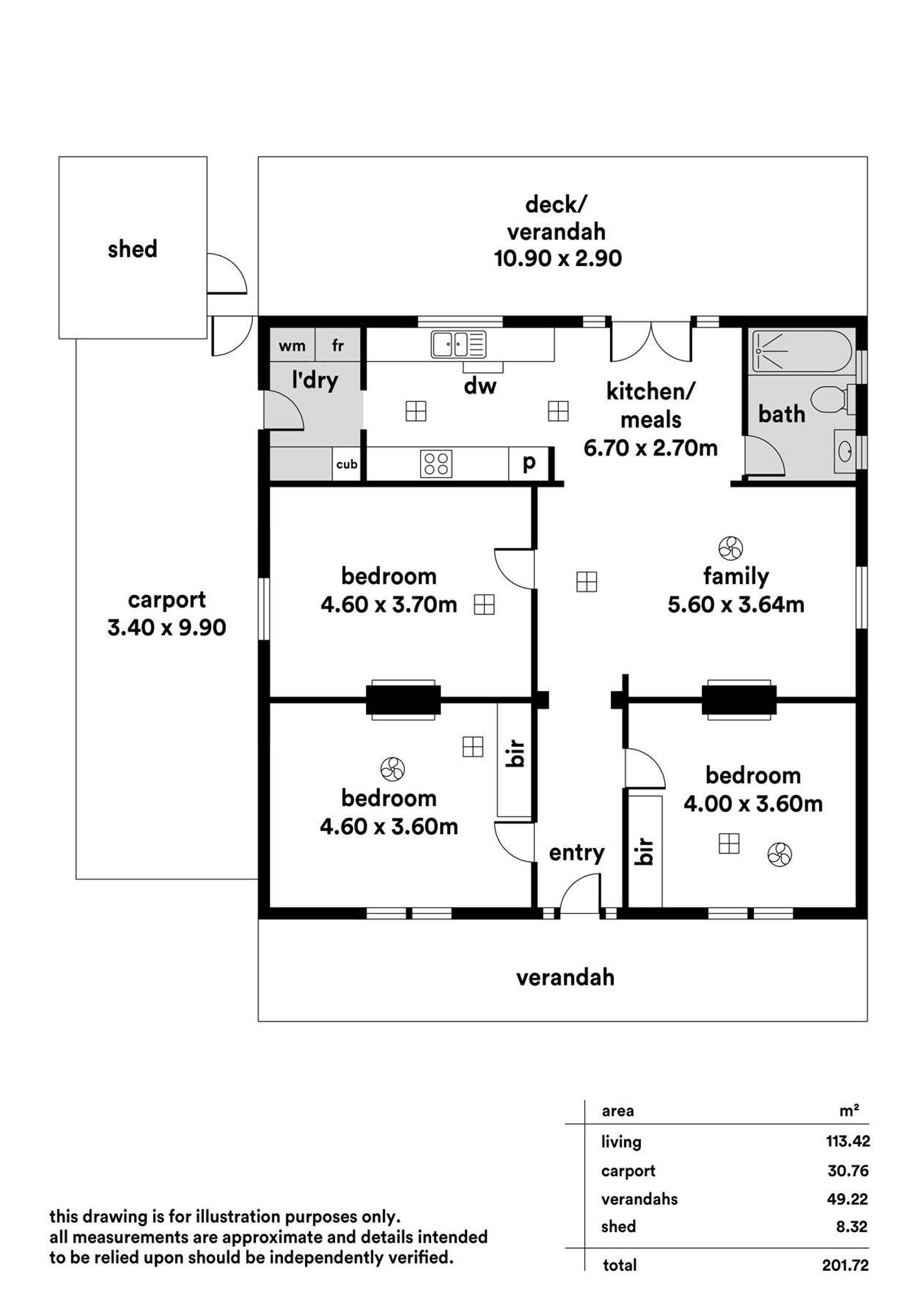 Floorplan of Homely house listing, 4 Clinton Avenue, Evandale SA 5069