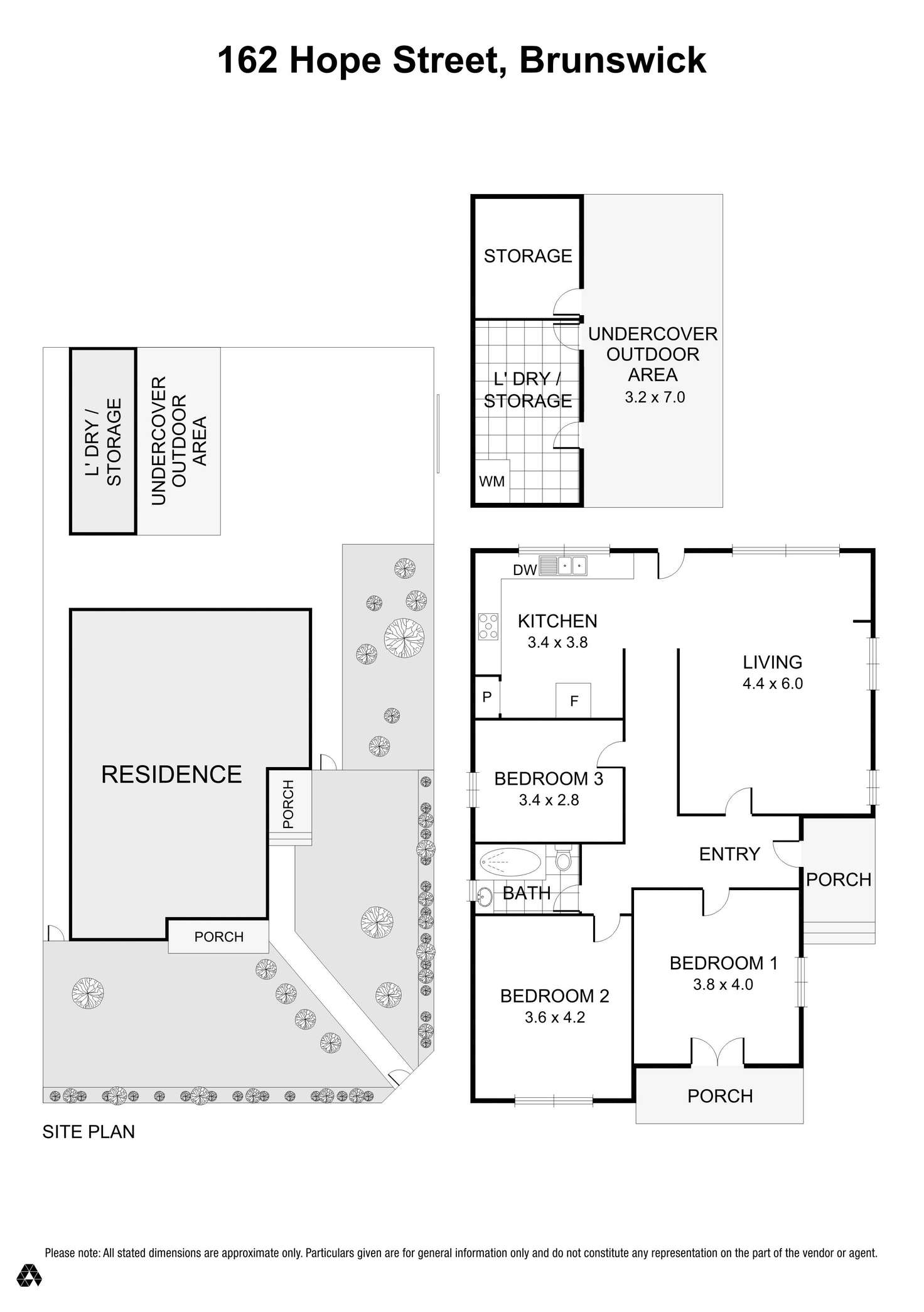 Floorplan of Homely house listing, 162 Hope Street, Brunswick VIC 3056
