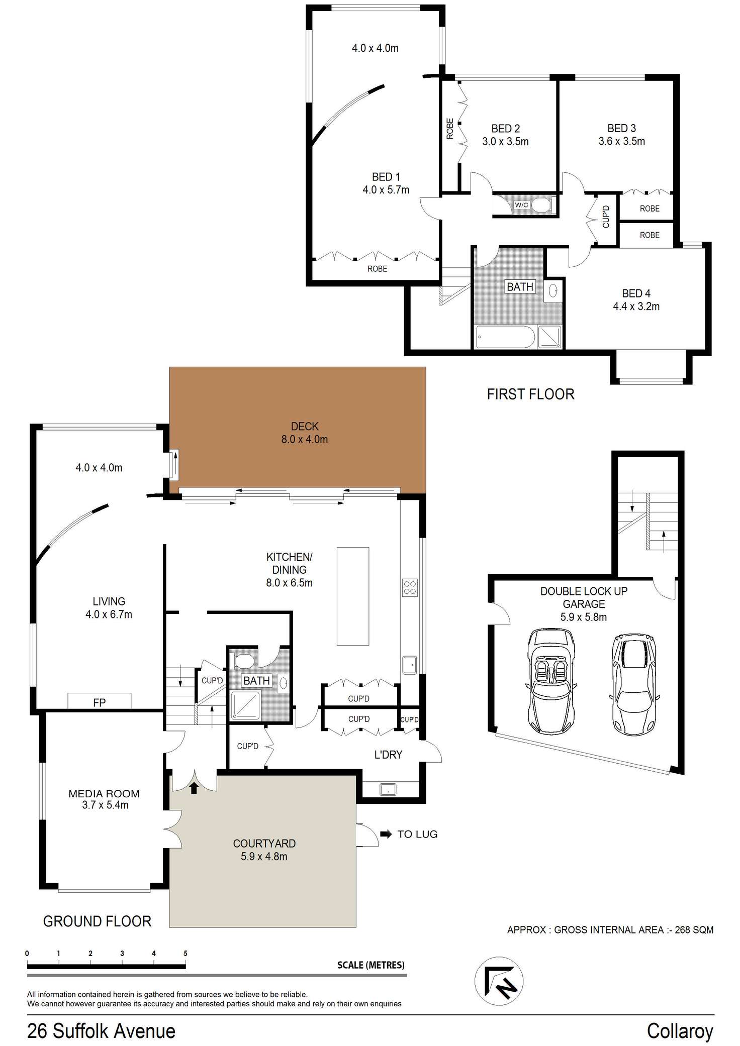 Floorplan of Homely house listing, 26 Suffolk Avenue, Collaroy NSW 2097
