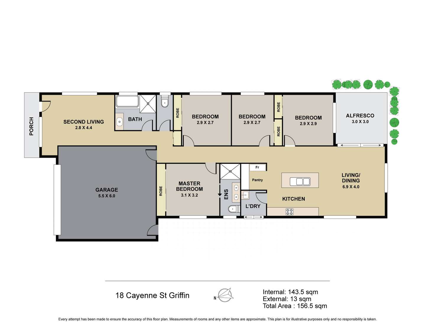 Floorplan of Homely house listing, 18 Cayenne Street, Griffin QLD 4503