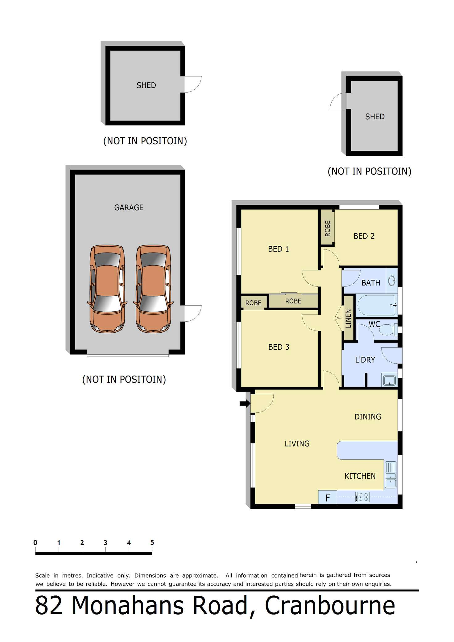 Floorplan of Homely house listing, 82 Monahans Road, Cranbourne VIC 3977