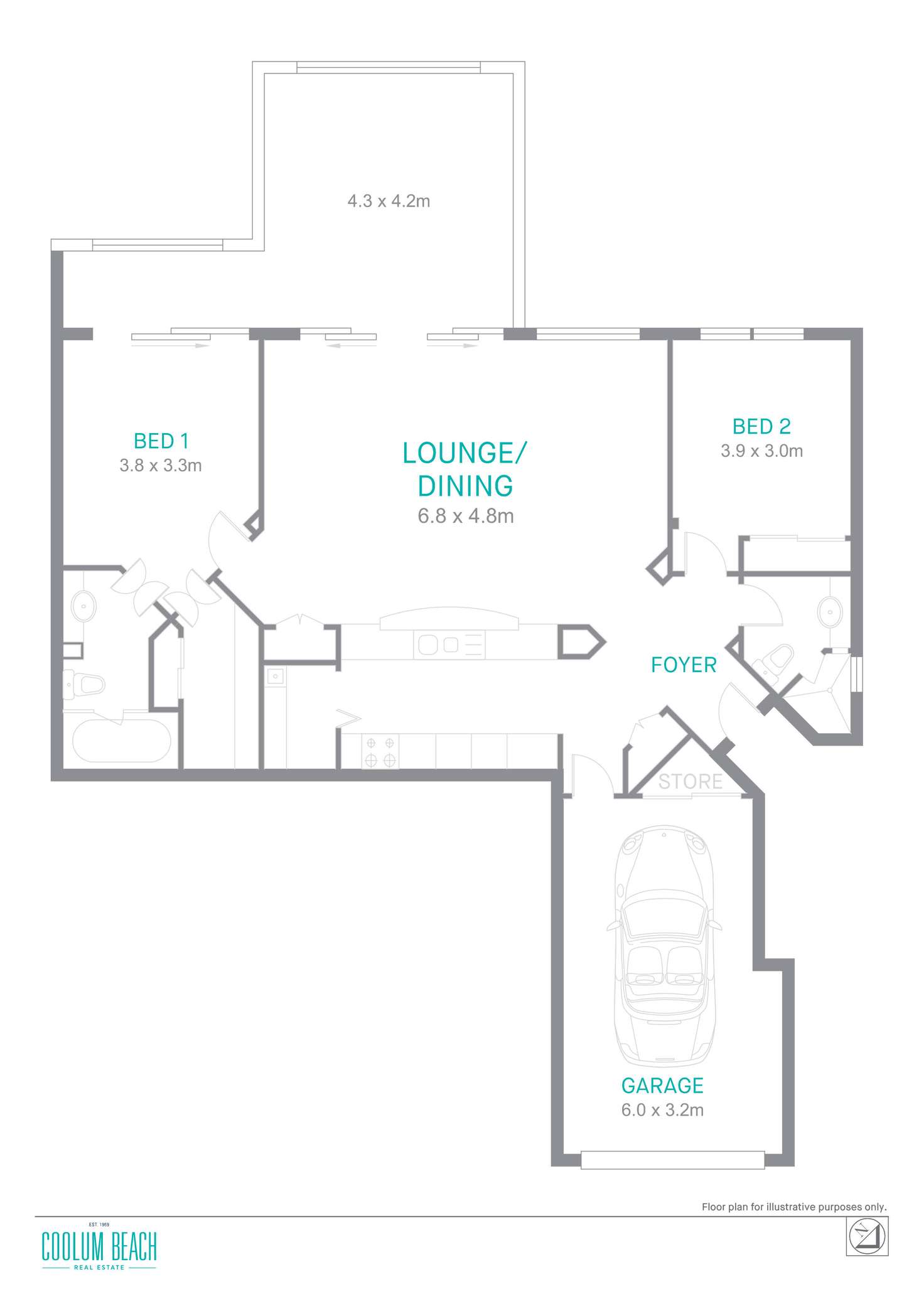Floorplan of Homely unit listing, 49/1 Bay Terrace, Coolum Beach QLD 4573