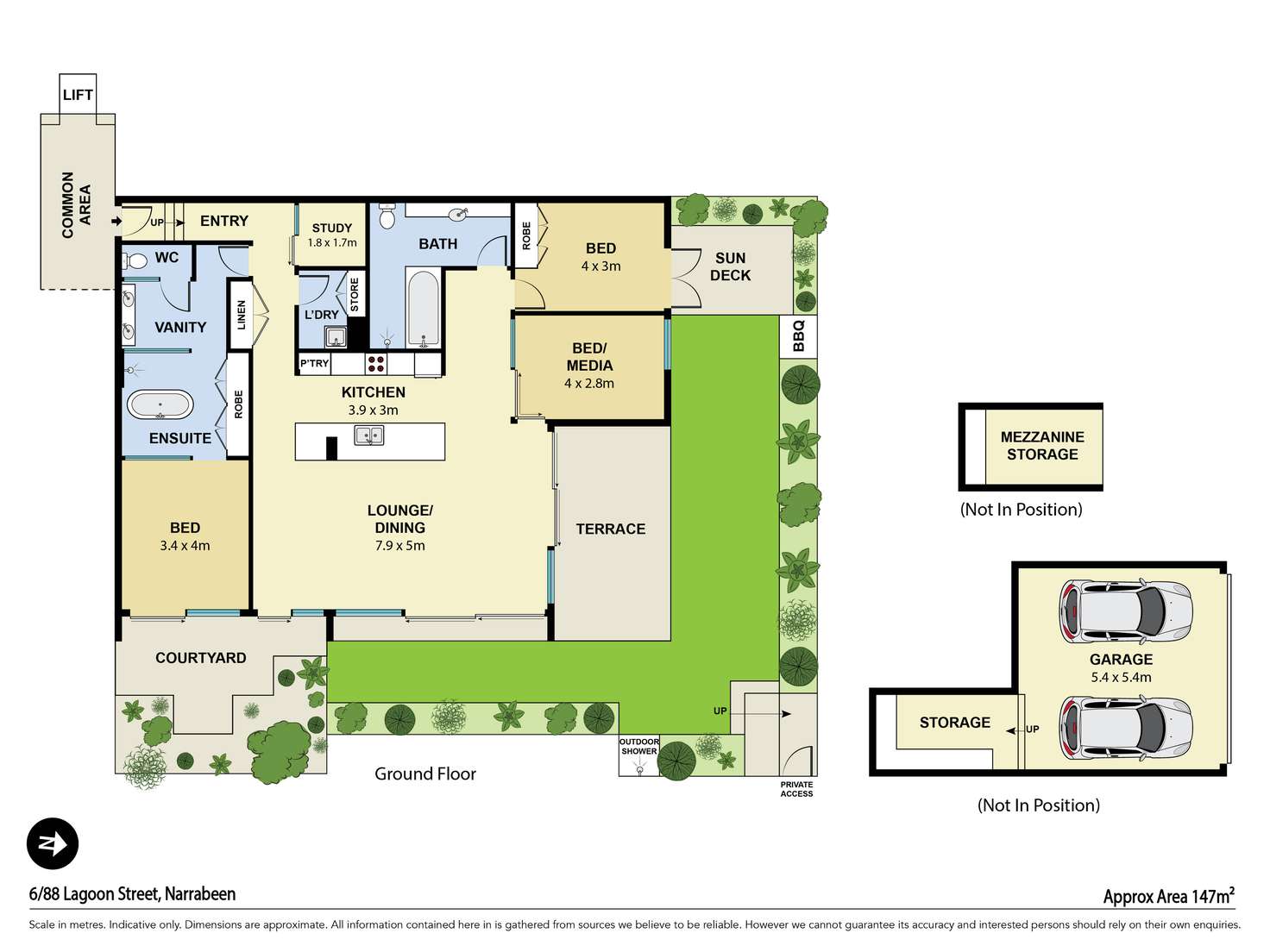 Floorplan of Homely unit listing, 6/88 Lagoon Street, Narrabeen NSW 2101