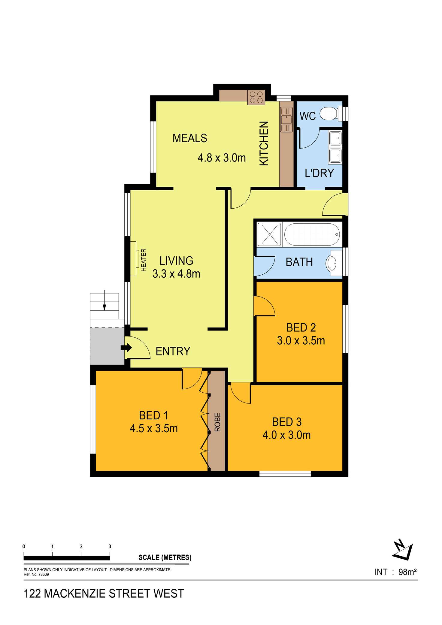 Floorplan of Homely house listing, 122 MacKenzie Street West, Golden Square VIC 3555