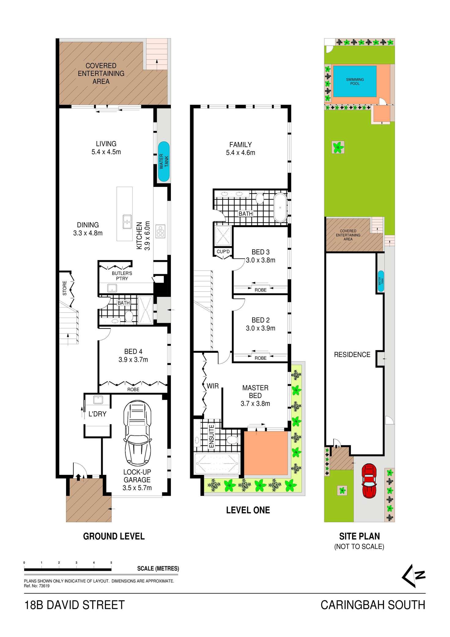 Floorplan of Homely semiDetached listing, 18B David Avenue, Caringbah South NSW 2229