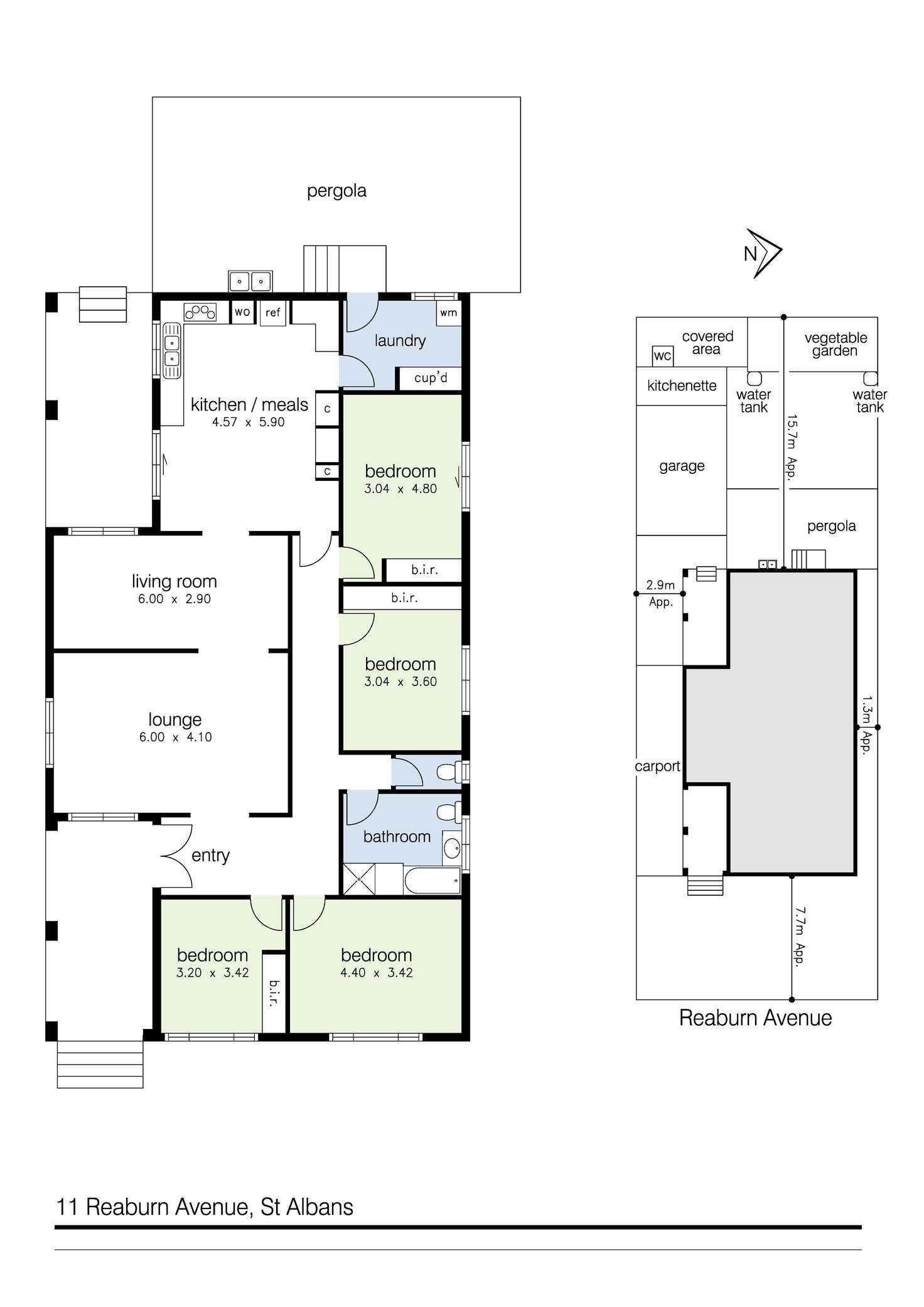 Floorplan of Homely house listing, 11 Reaburn Avenue, St Albans VIC 3021