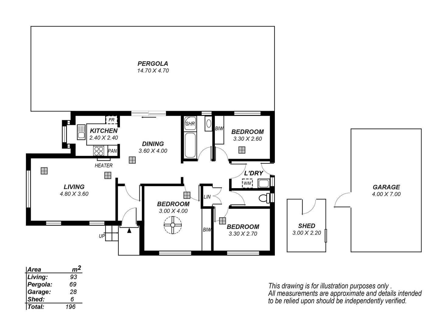 Floorplan of Homely house listing, 39 Ivy Street, Huntfield Heights SA 5163