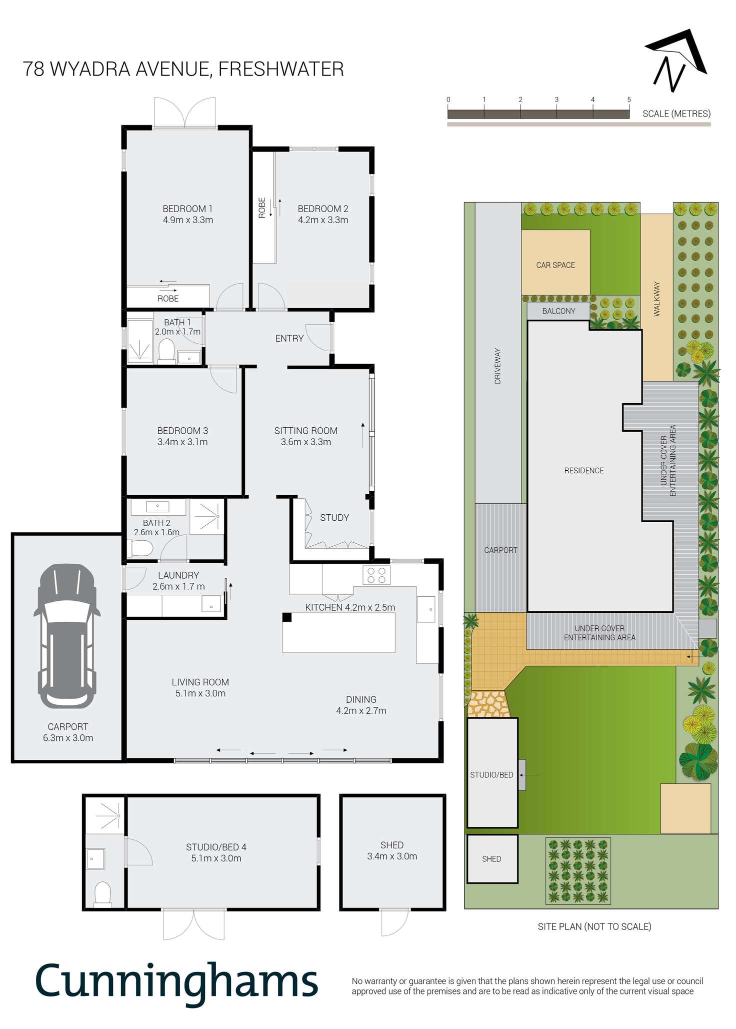 Floorplan of Homely house listing, 78 Wyadra Avenue, Freshwater NSW 2096