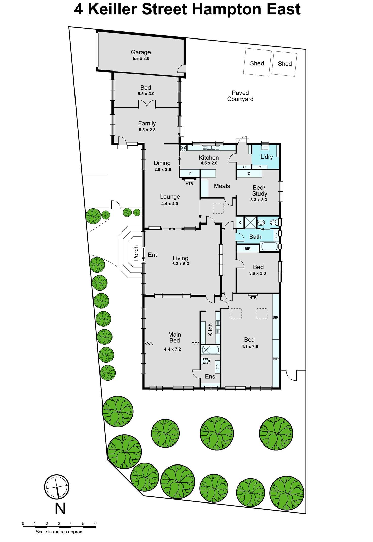 Floorplan of Homely house listing, 4 Keiller Street, Hampton East VIC 3188