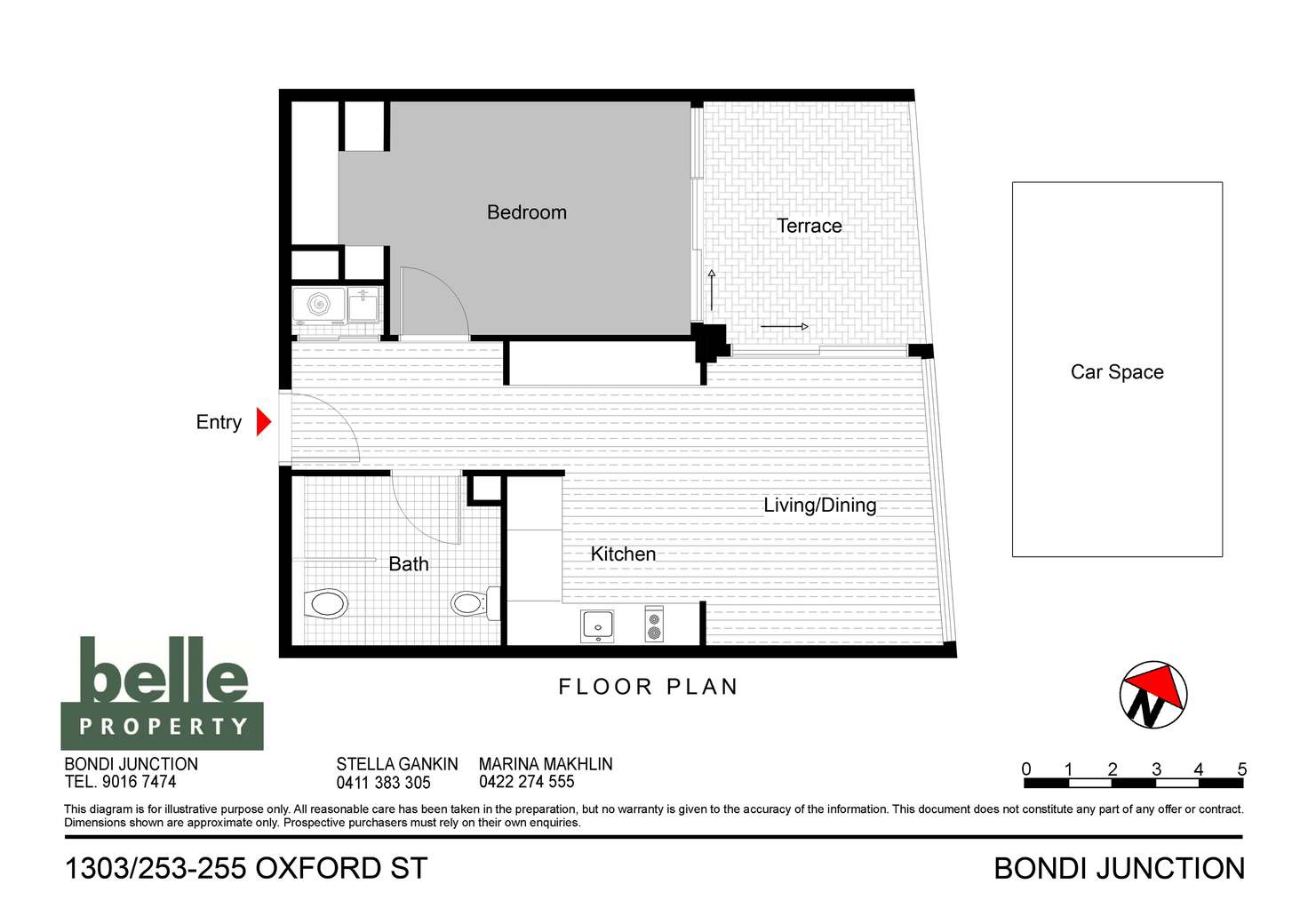 Floorplan of Homely apartment listing, 1303/253 Oxford Street, Bondi Junction NSW 2022