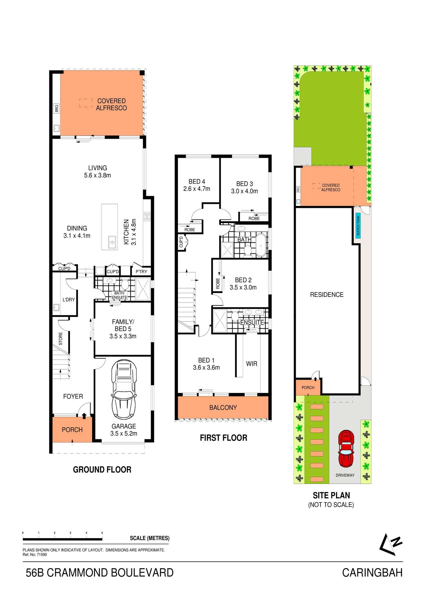 Floorplan of Homely house listing, 56b Crammond Boulevard, Caringbah NSW 2229