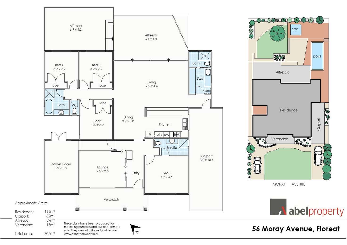Floorplan of Homely house listing, 56 Moray Avenue, Floreat WA 6014