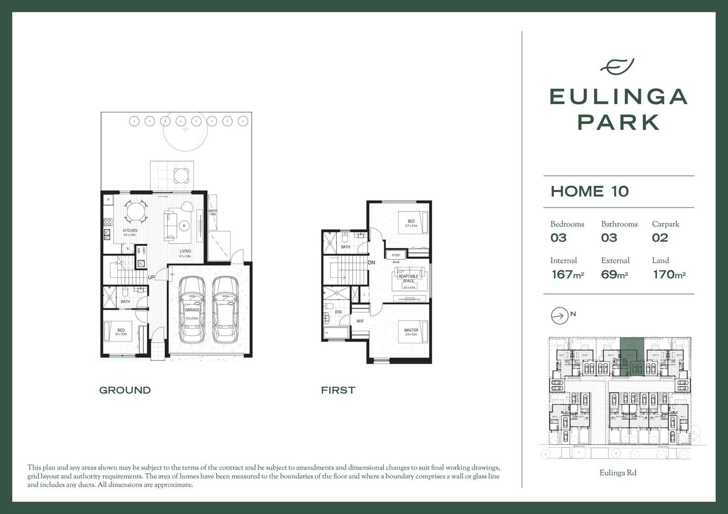 Floorplan of Homely townhouse listing, 10/21-25 Eulinga Road, Clarinda VIC 3169