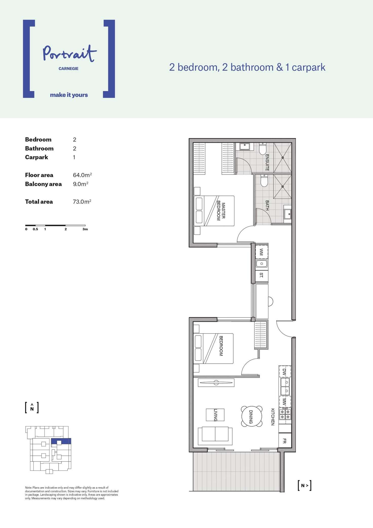 Floorplan of Homely apartment listing, 405 Neerim Road, Carnegie VIC 3163