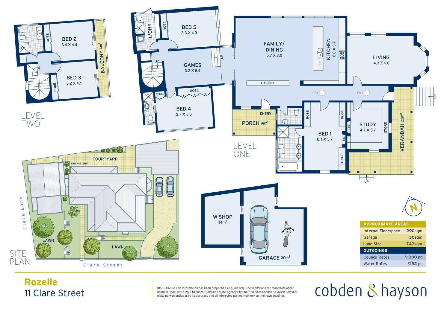 Floorplan of Homely house listing, 11 Clare Street, Rozelle NSW 2039