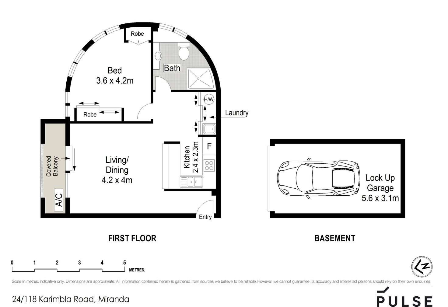 Floorplan of Homely unit listing, 24/118-128 Karimbla Road, Miranda NSW 2228