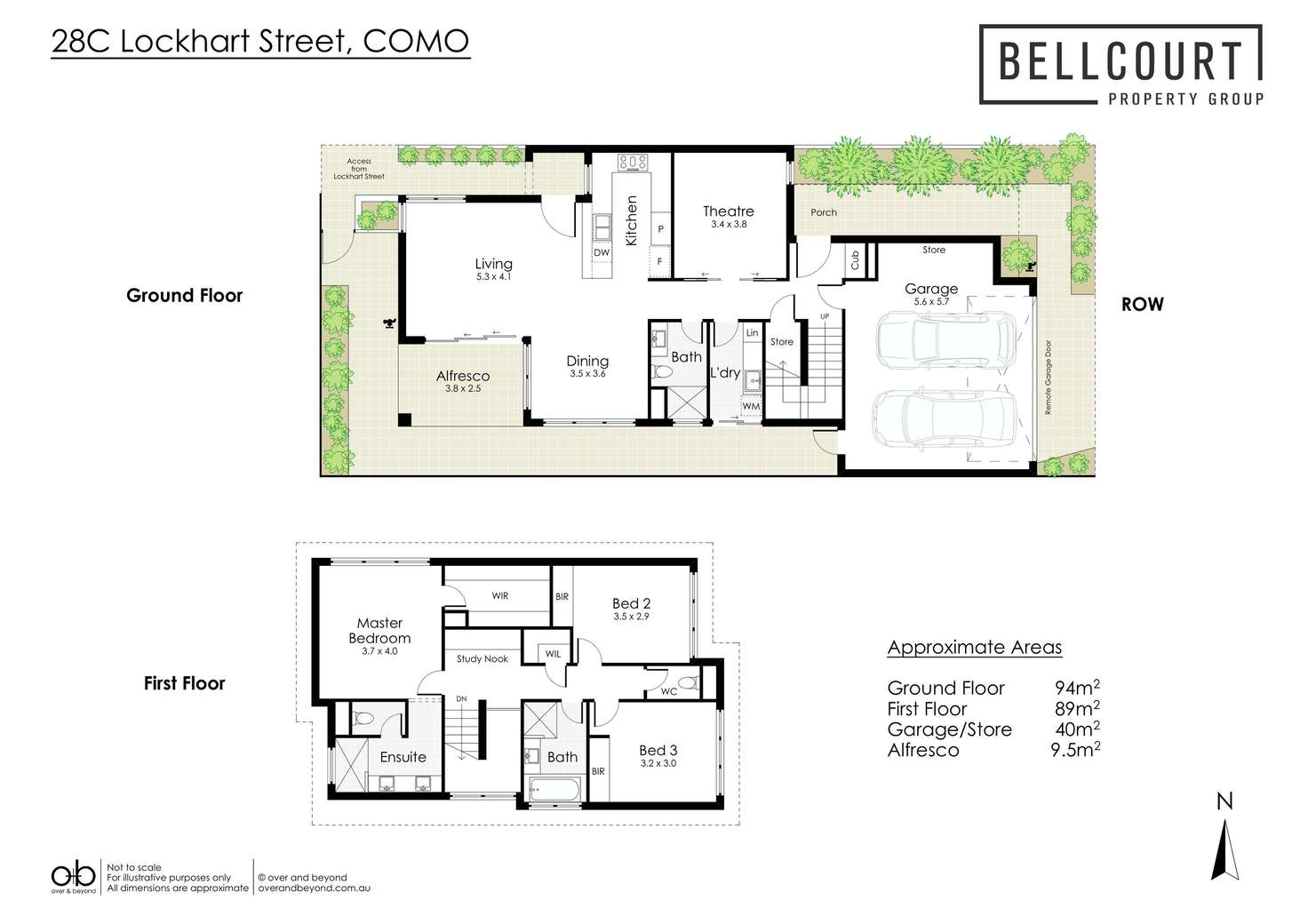 Floorplan of Homely townhouse listing, 28C Lockhart Street, Como WA 6152